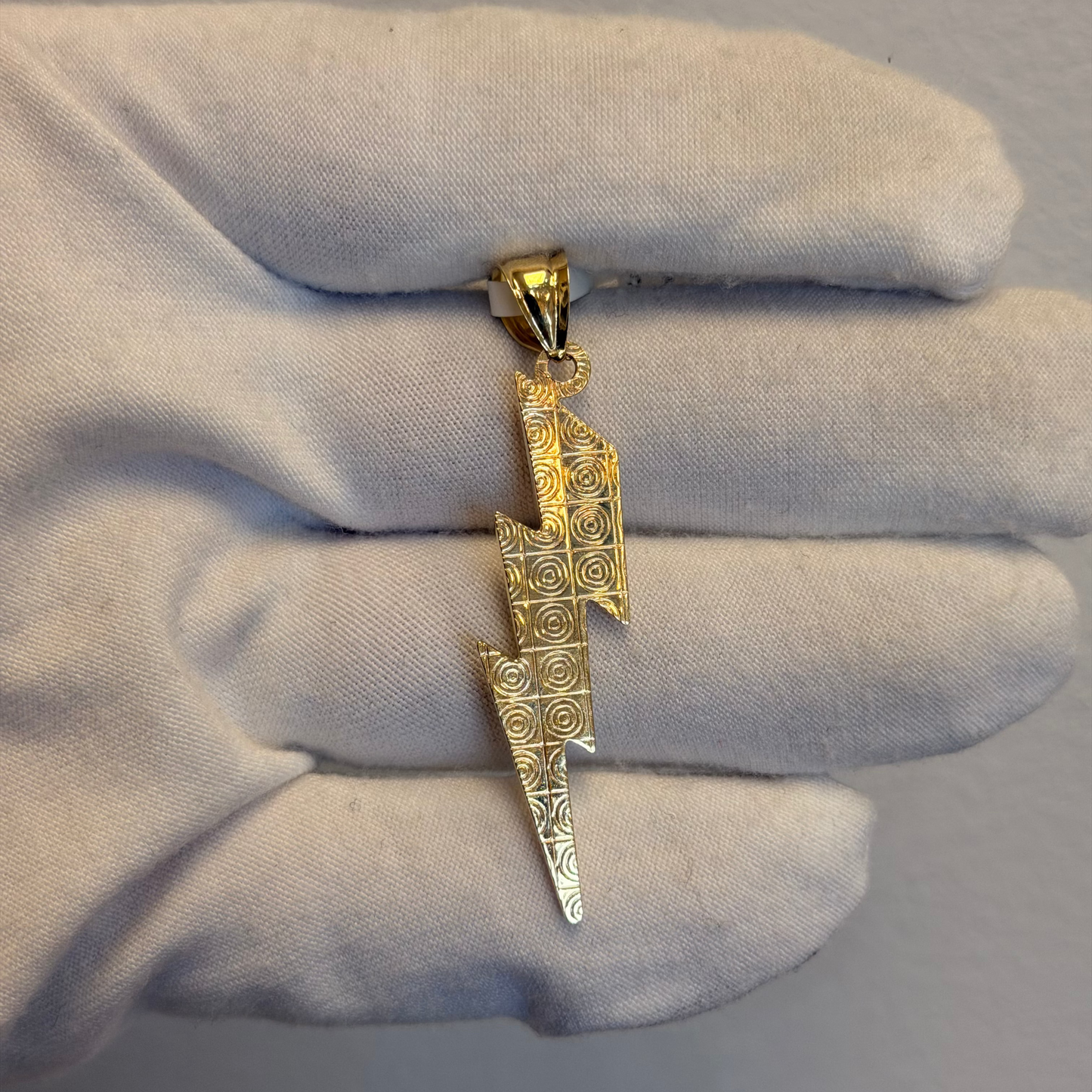10k Lighting Bolt Pendant