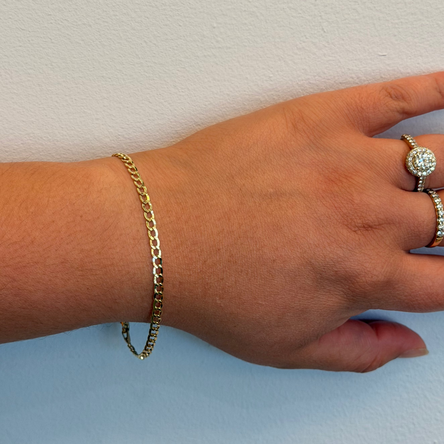 10k Curb Bracelet