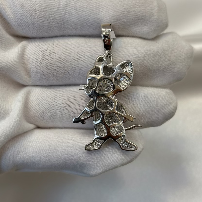 Sterling Silver Cartoon Mouse Pendant