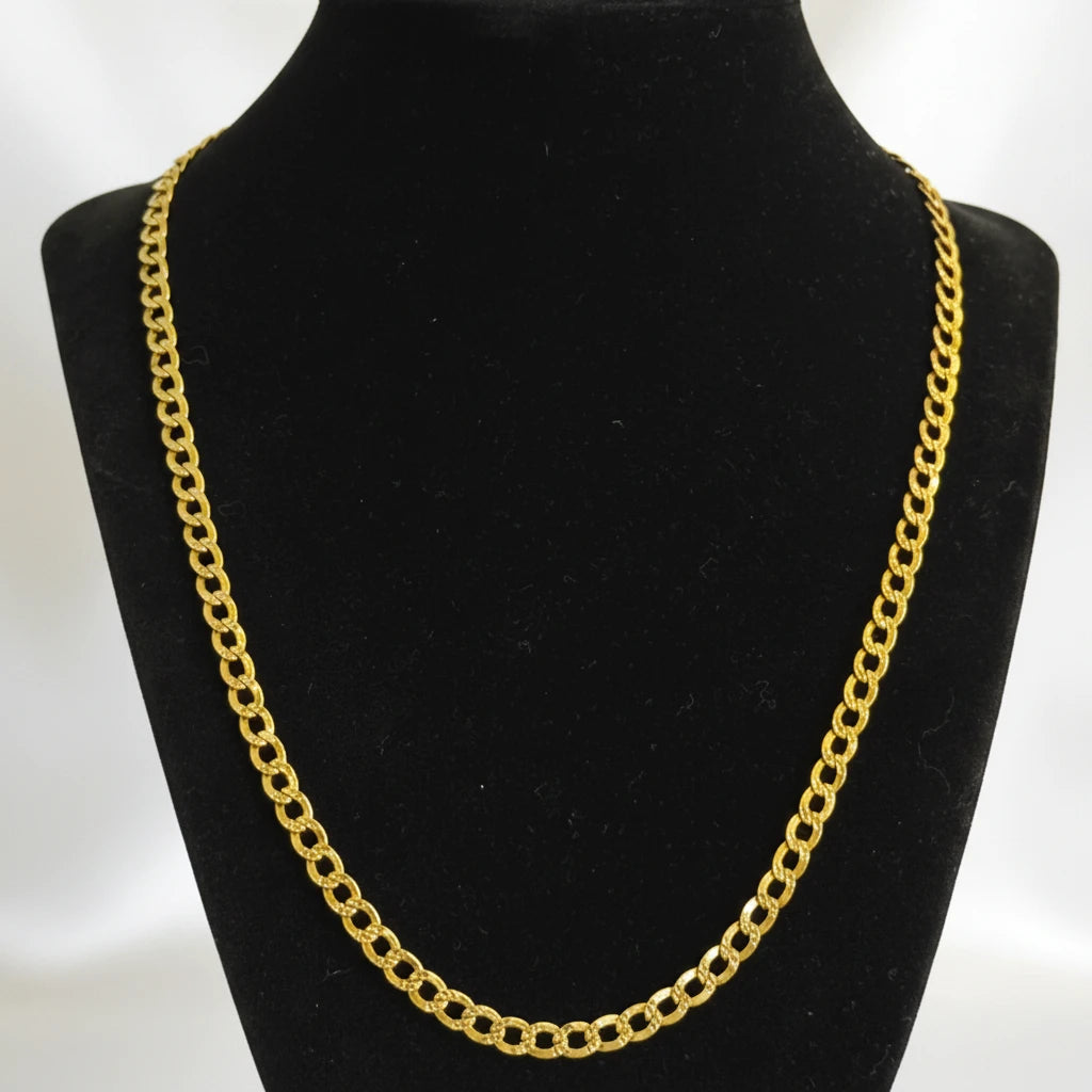 10k Curb Necklace