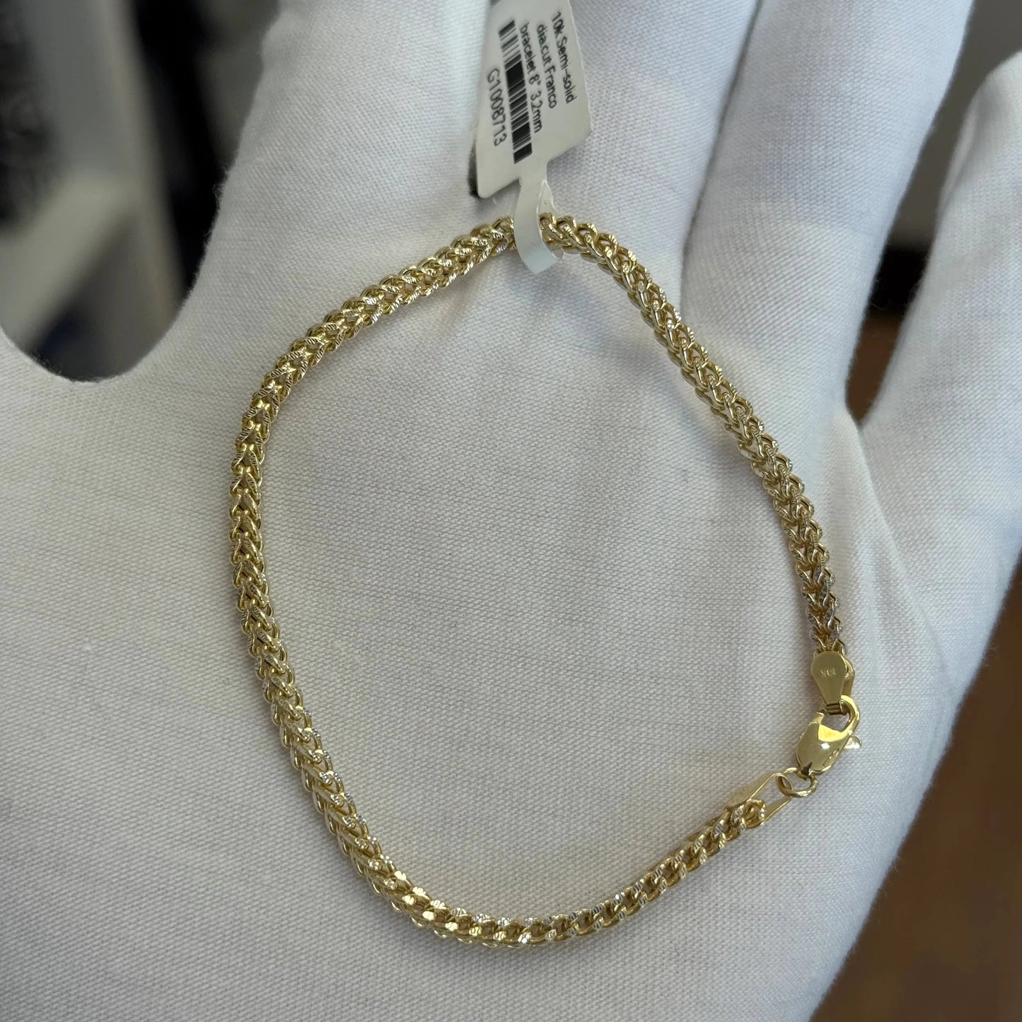 10k Two tone Franco Bracelet