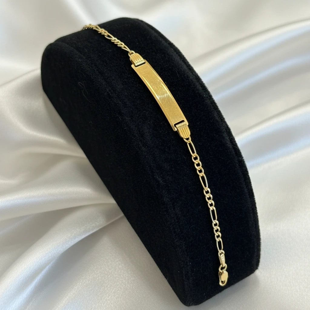 10k Figaro baby ID bracelet