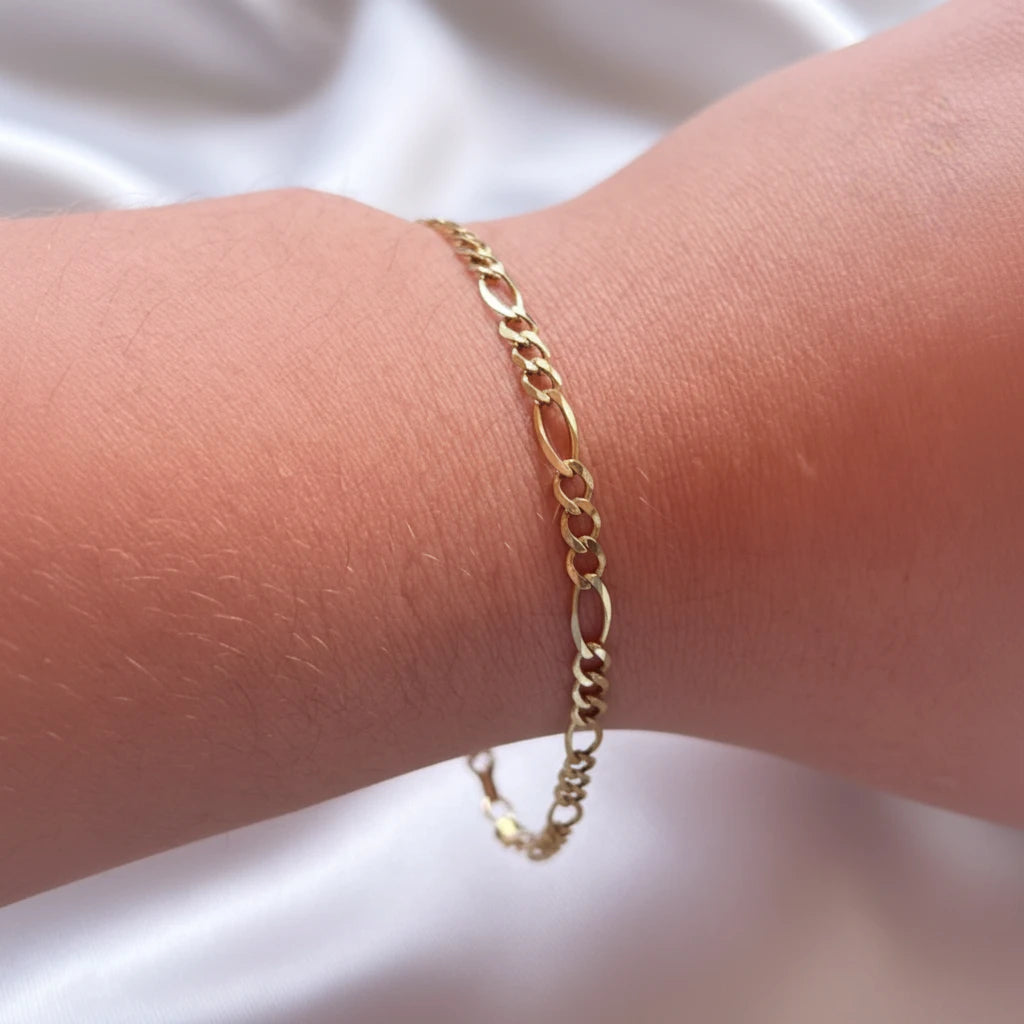 10k Figaro Bracelet