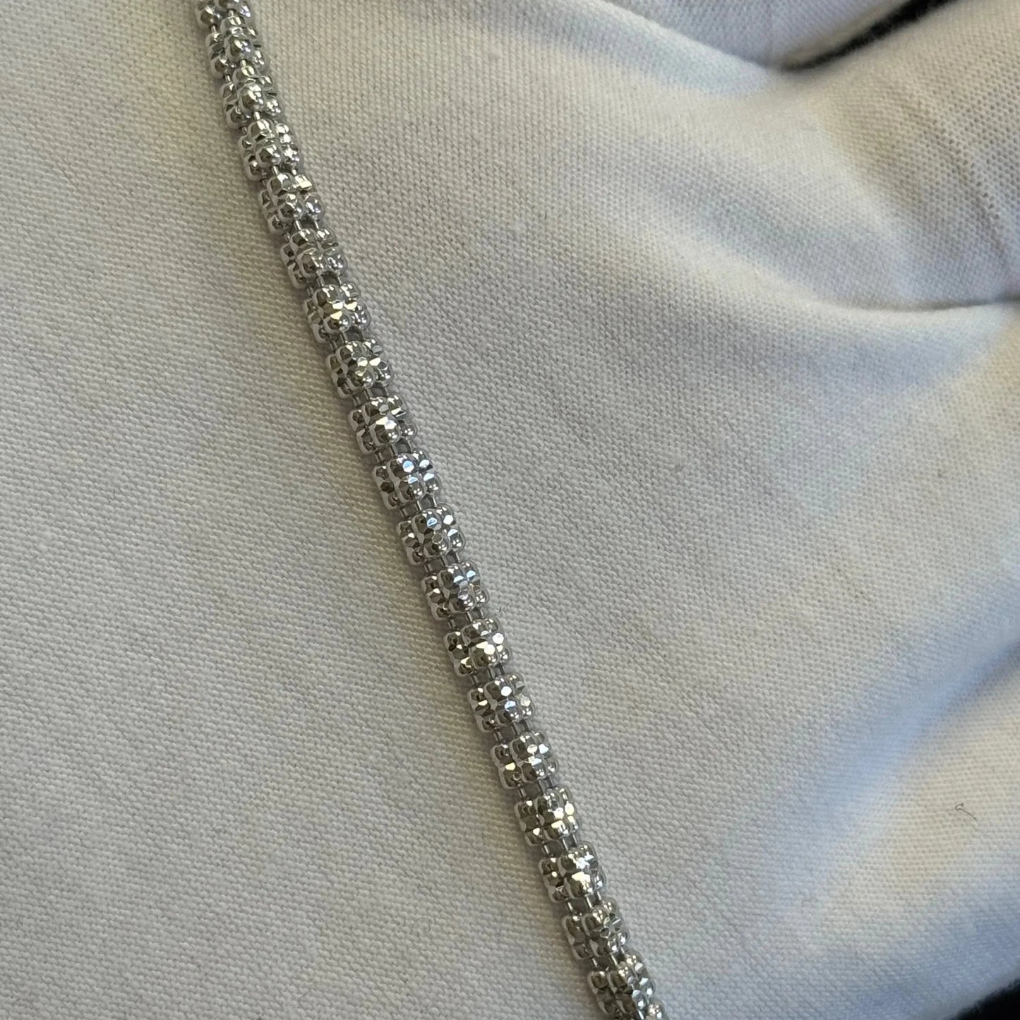 Sterling Silver Ice link necklace