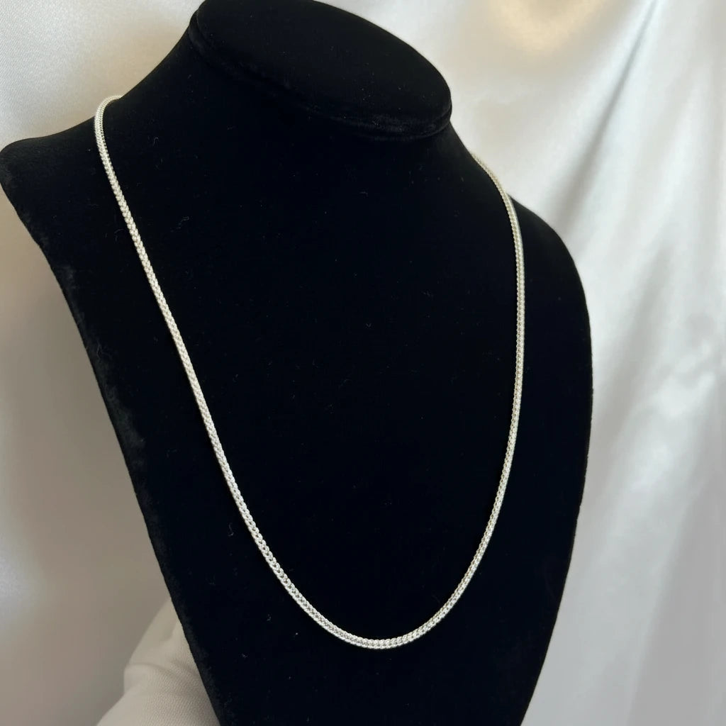 Sterling Silver Franco Necklace