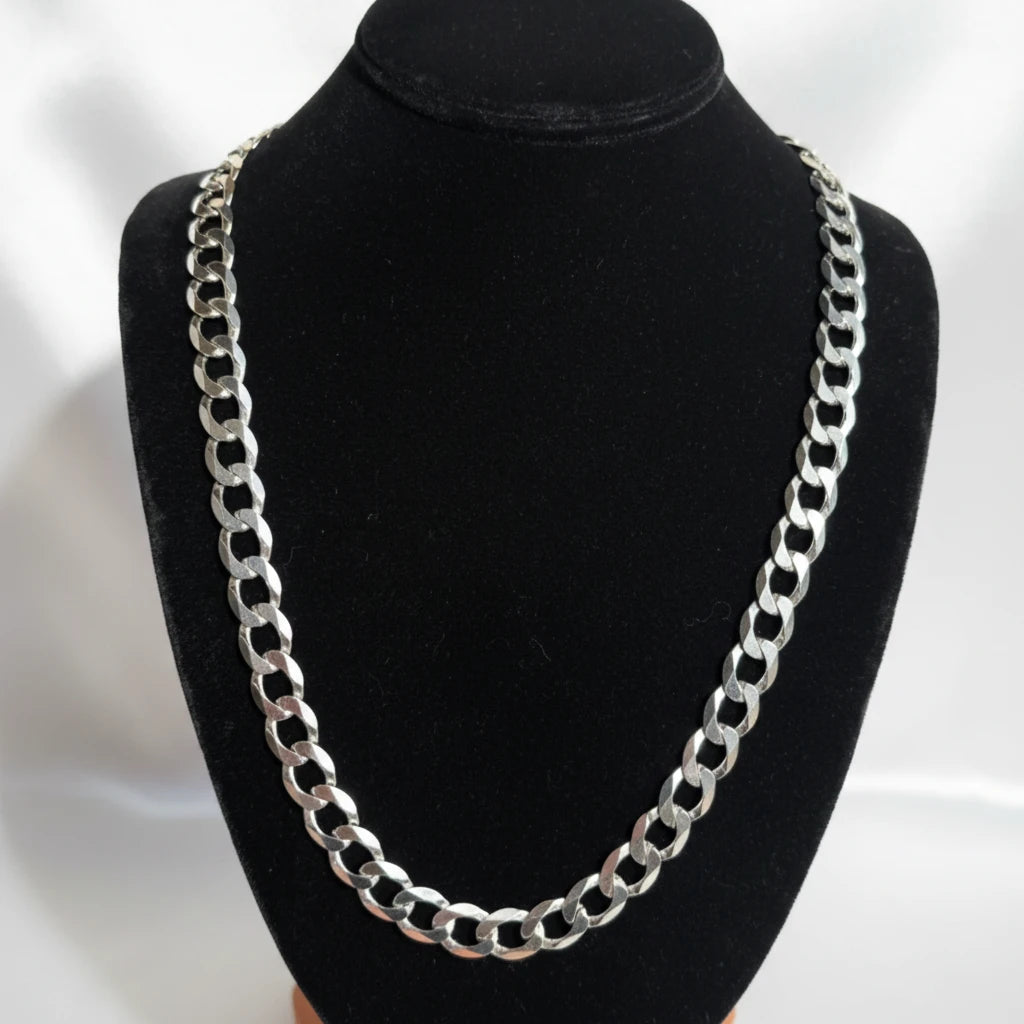 Sterling Silver Curb Necklace