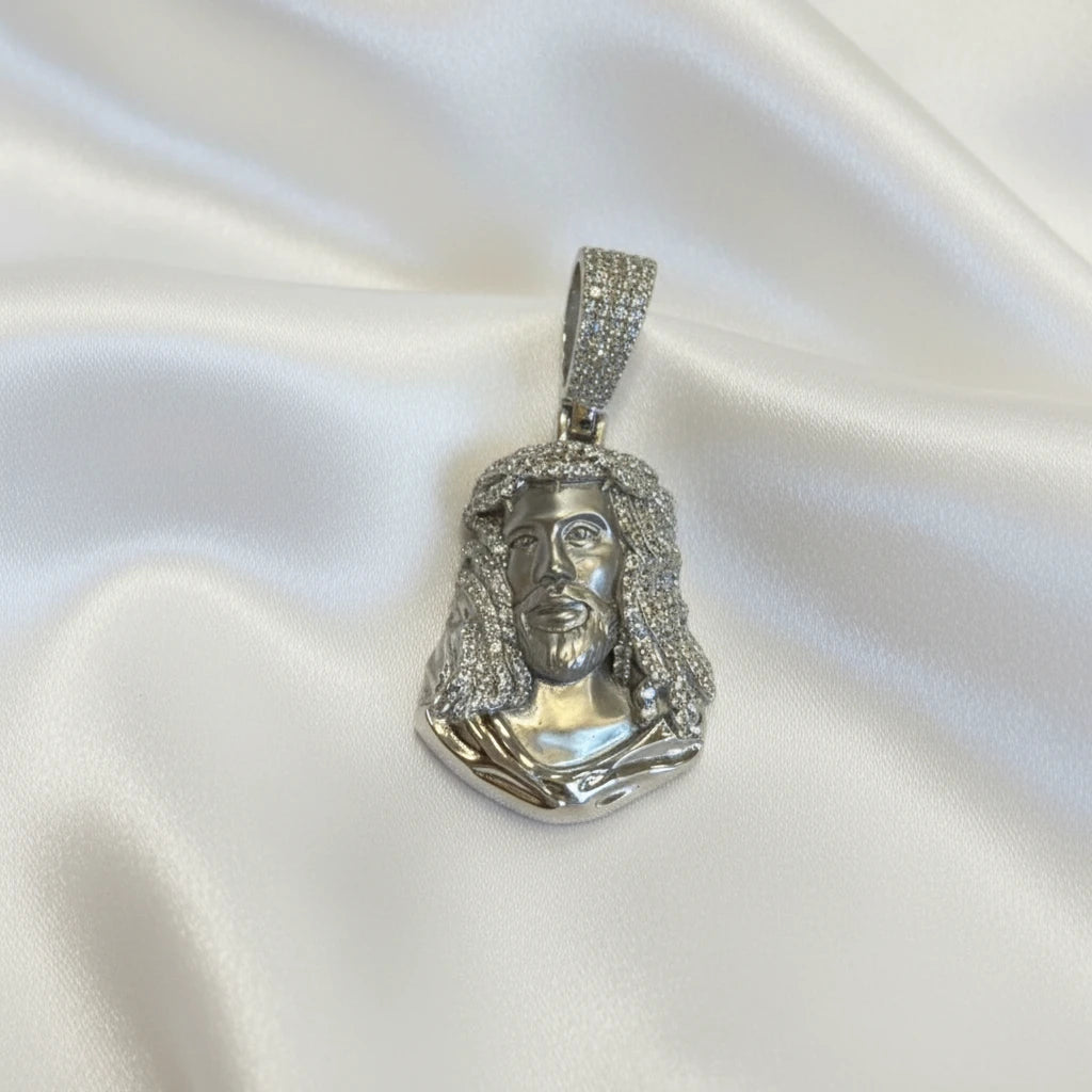 Sterling Silver Jesus Pendant
