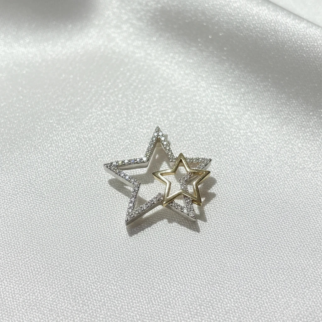 10K Diamond Star Pendant