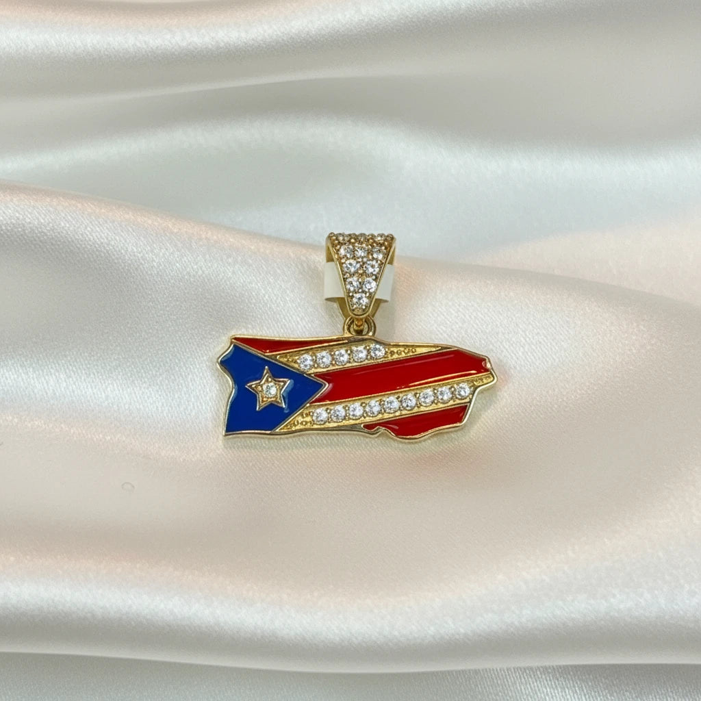 10k Puerto Rico Pendant