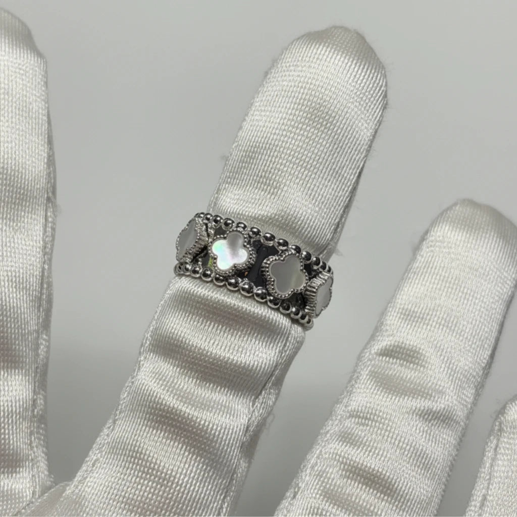 Sterling Silver Mother of Pearl Ring
