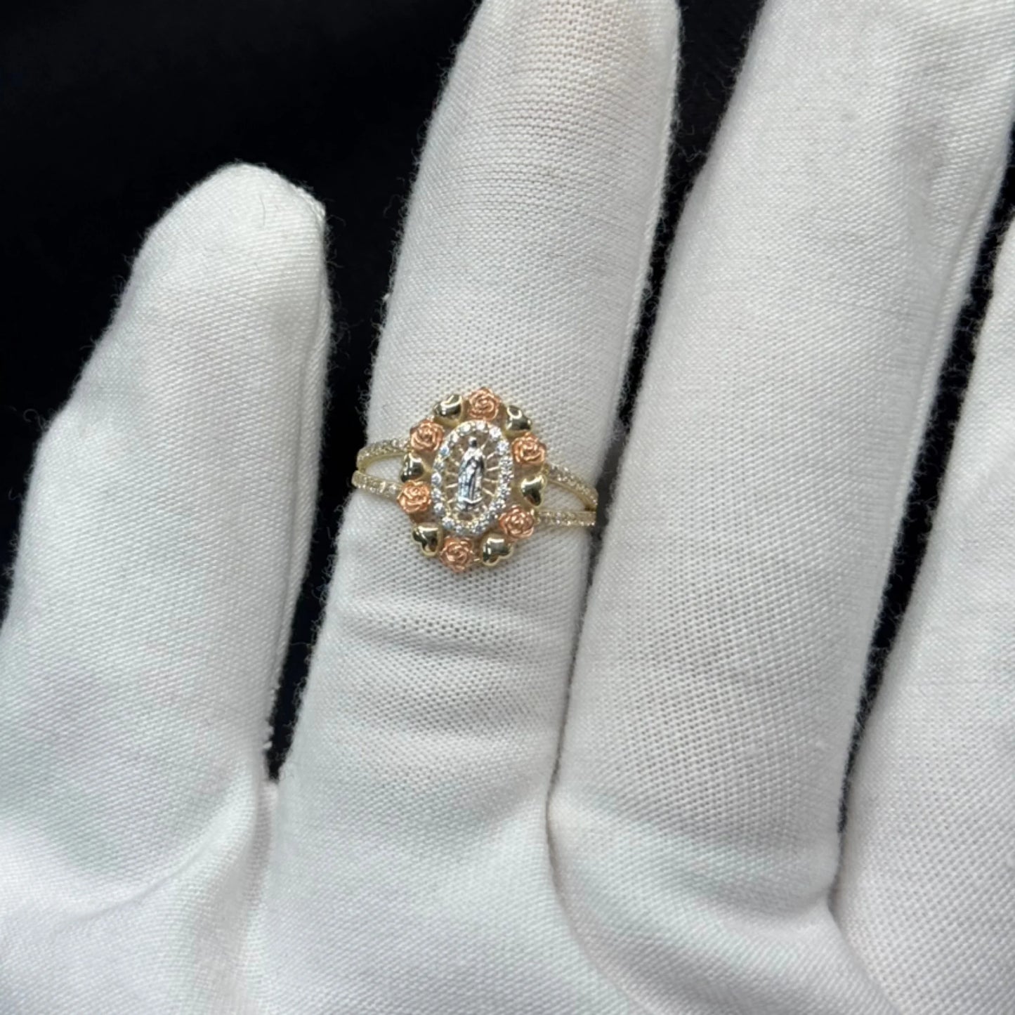 10k Virgin Mary Ring