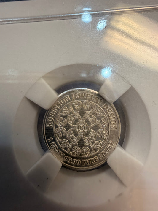 1 Gram pure silver RJD coin
