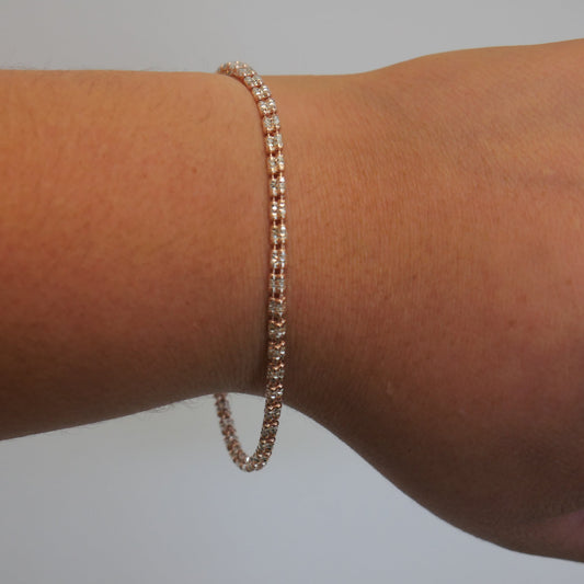 Sterling Silver Ice Bracelet