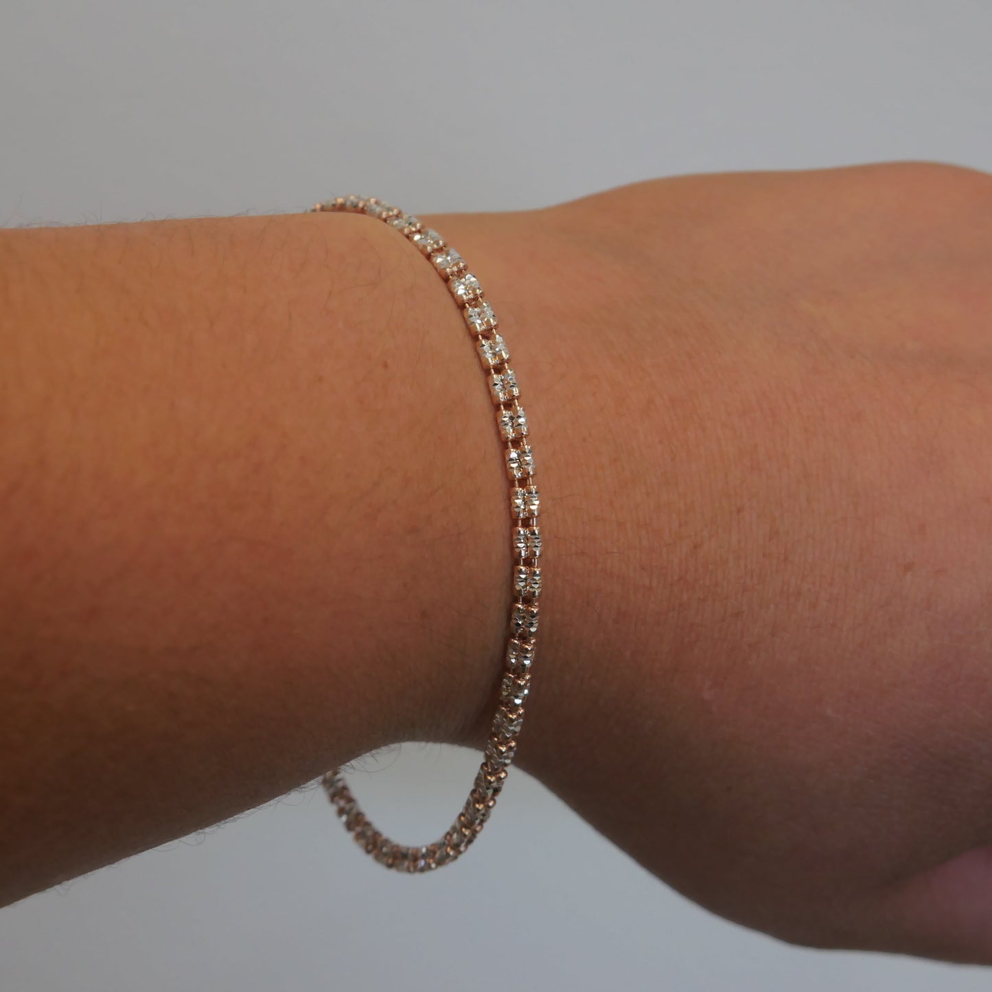 Sterling Silver Ice Bracelet