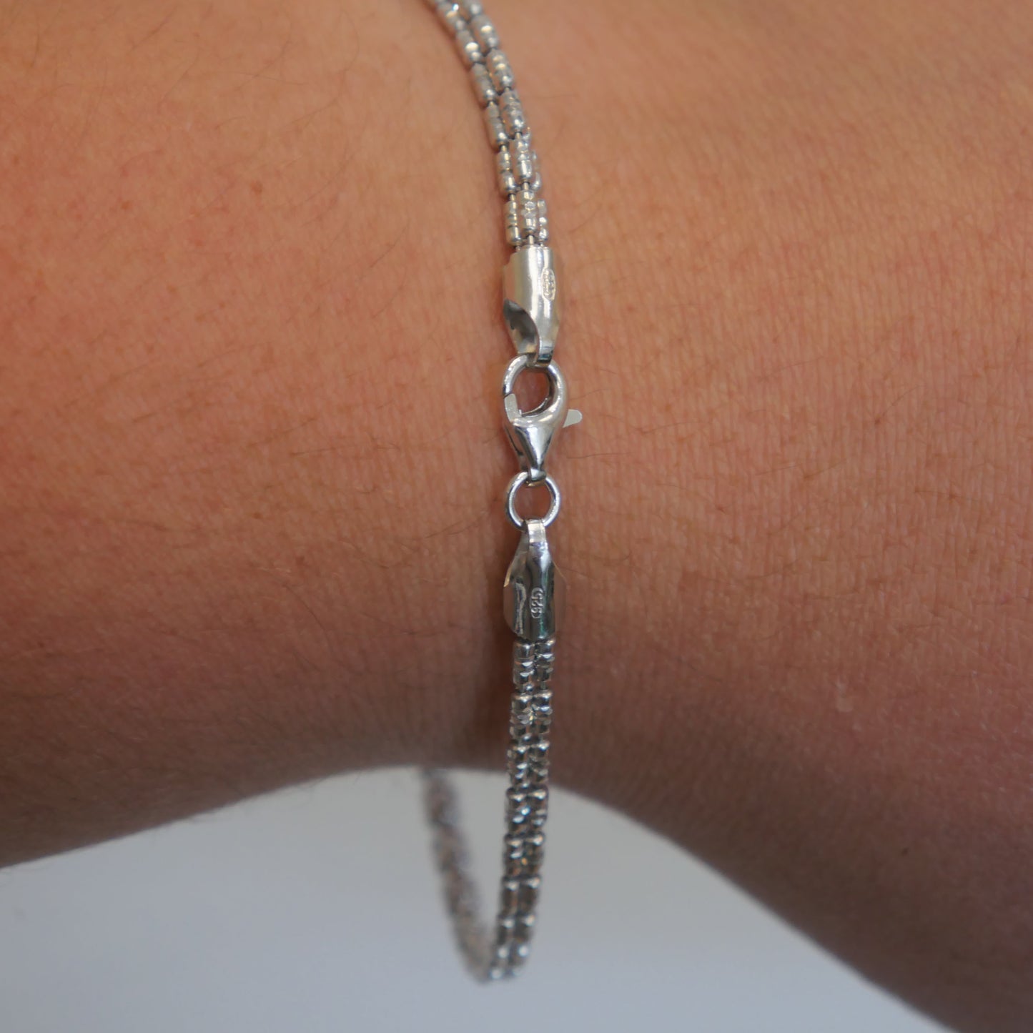 Sterling Silver Ice Bracelet