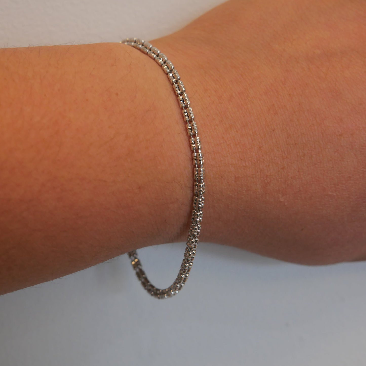 Sterling Silver Ice Bracelet