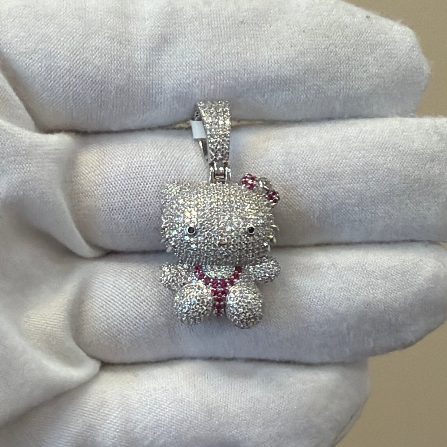 Sterling Silver Kitty cartoon pendant