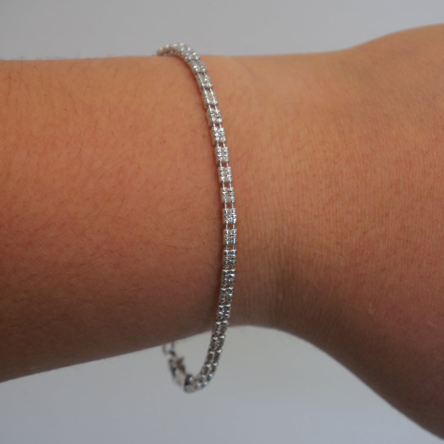 Sterling Silver Ice Bracelet