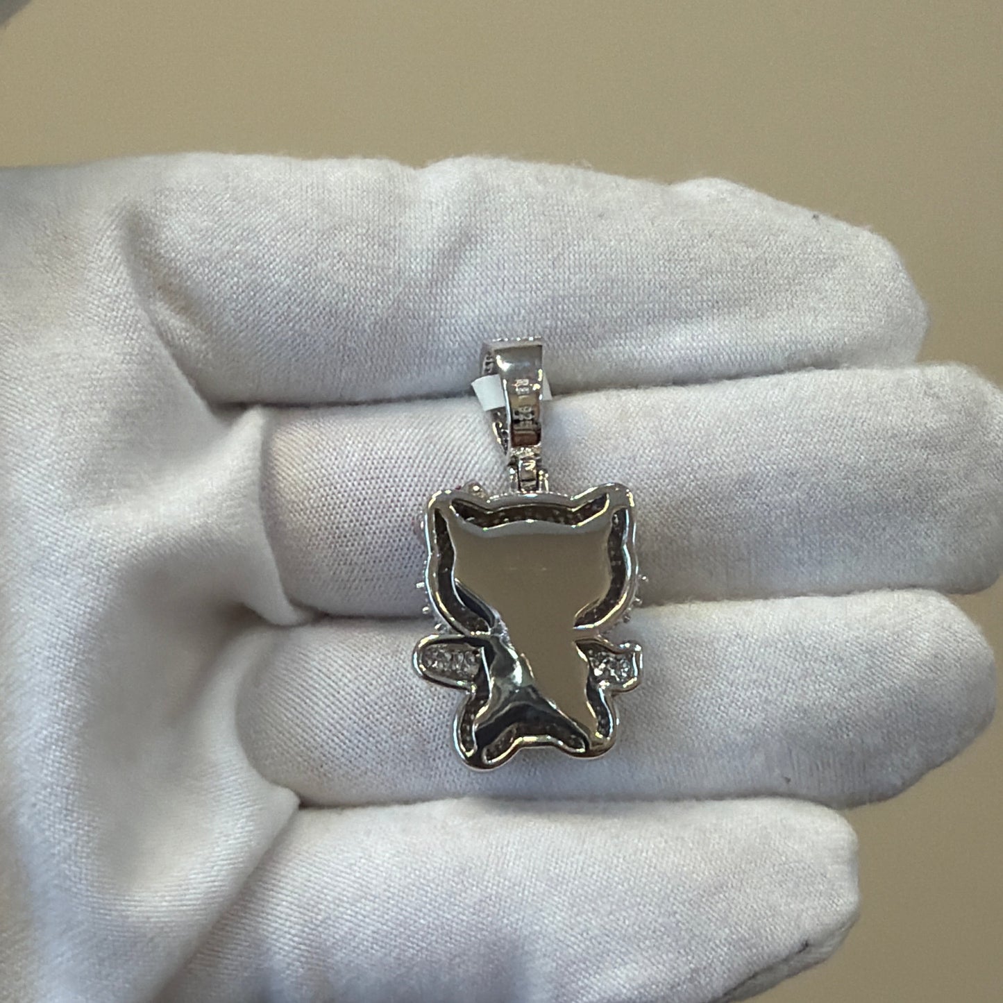 Sterling Silver Kitty cartoon pendant
