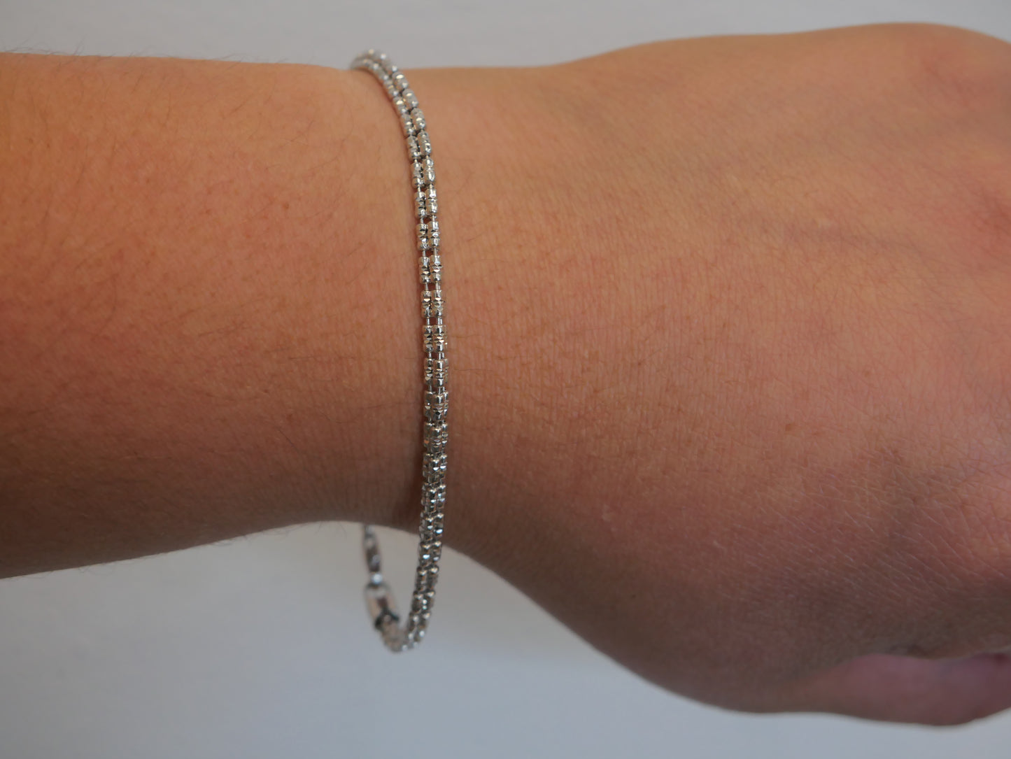 Sterling Silver Ice Bracelet