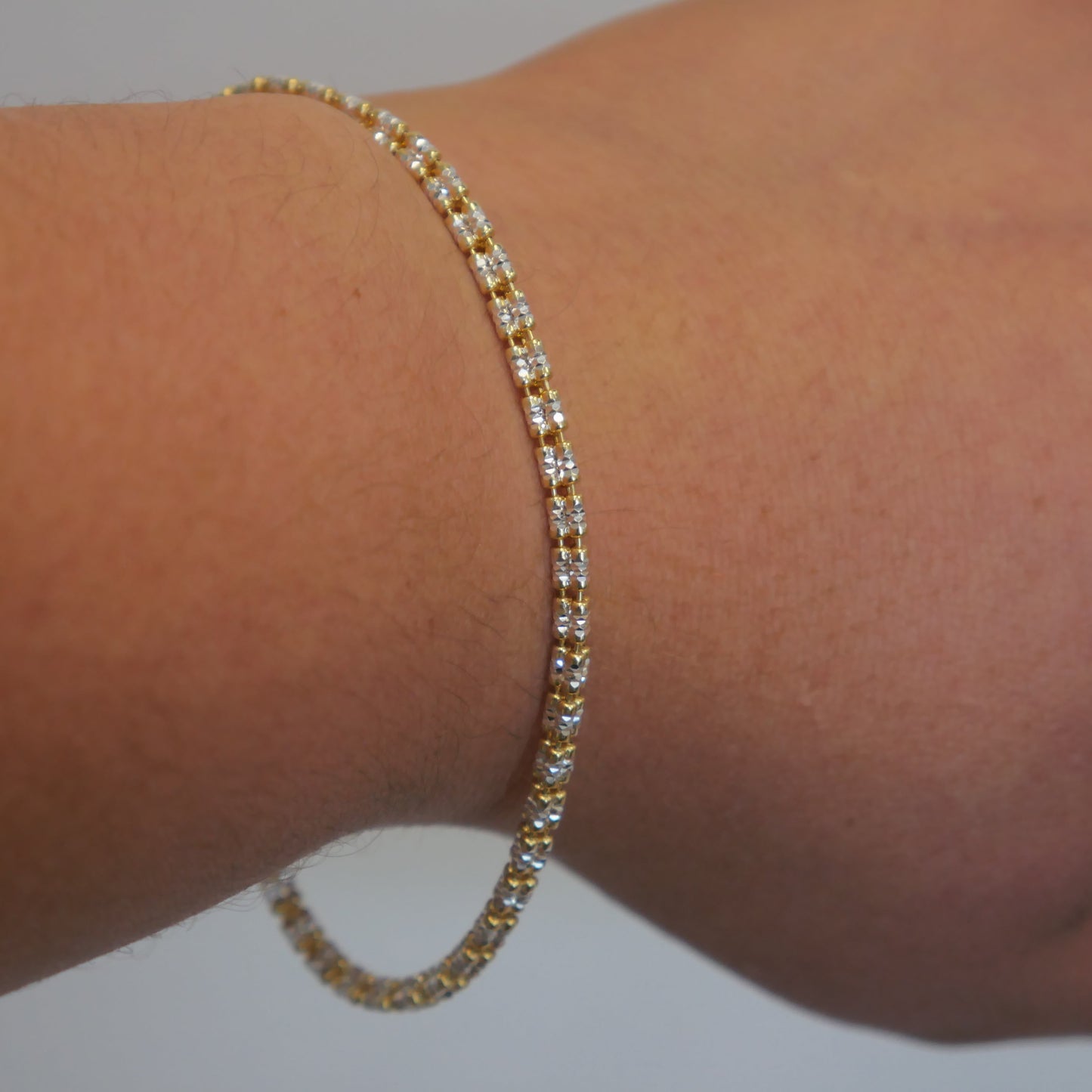 Sterling Silver Ice Bracelet