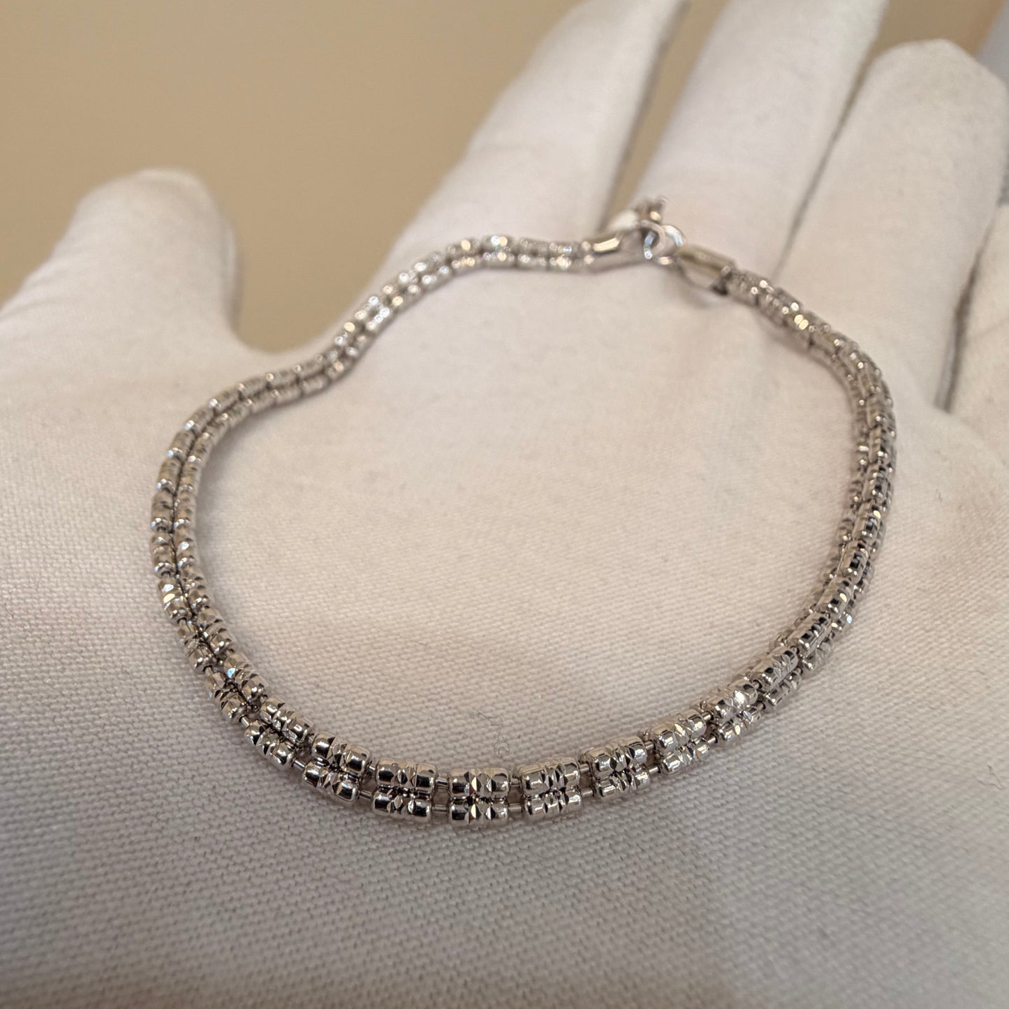 Sterling Silver Ice Bracelet