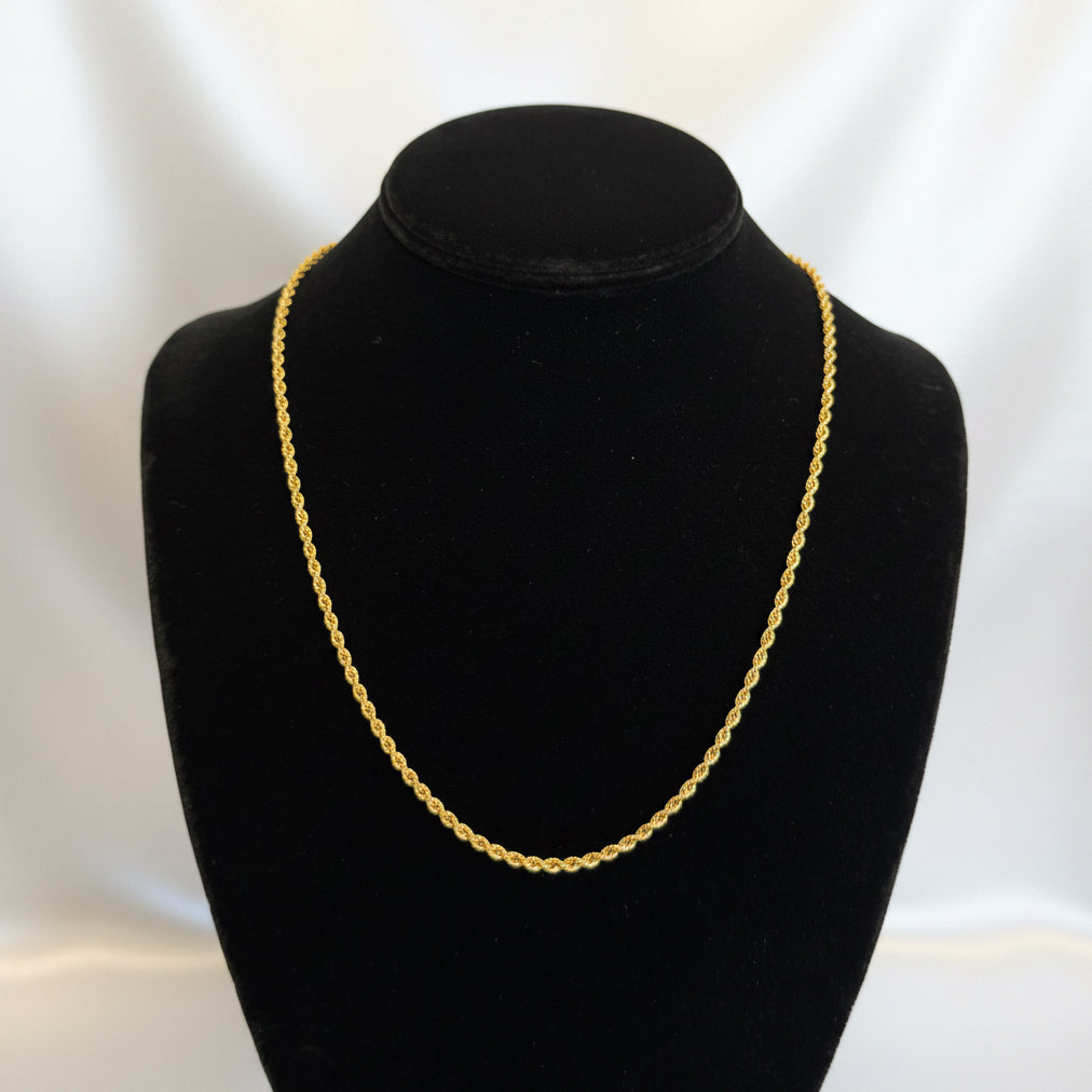 14k Rope Necklace