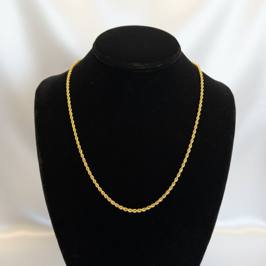 14k Rope Necklace