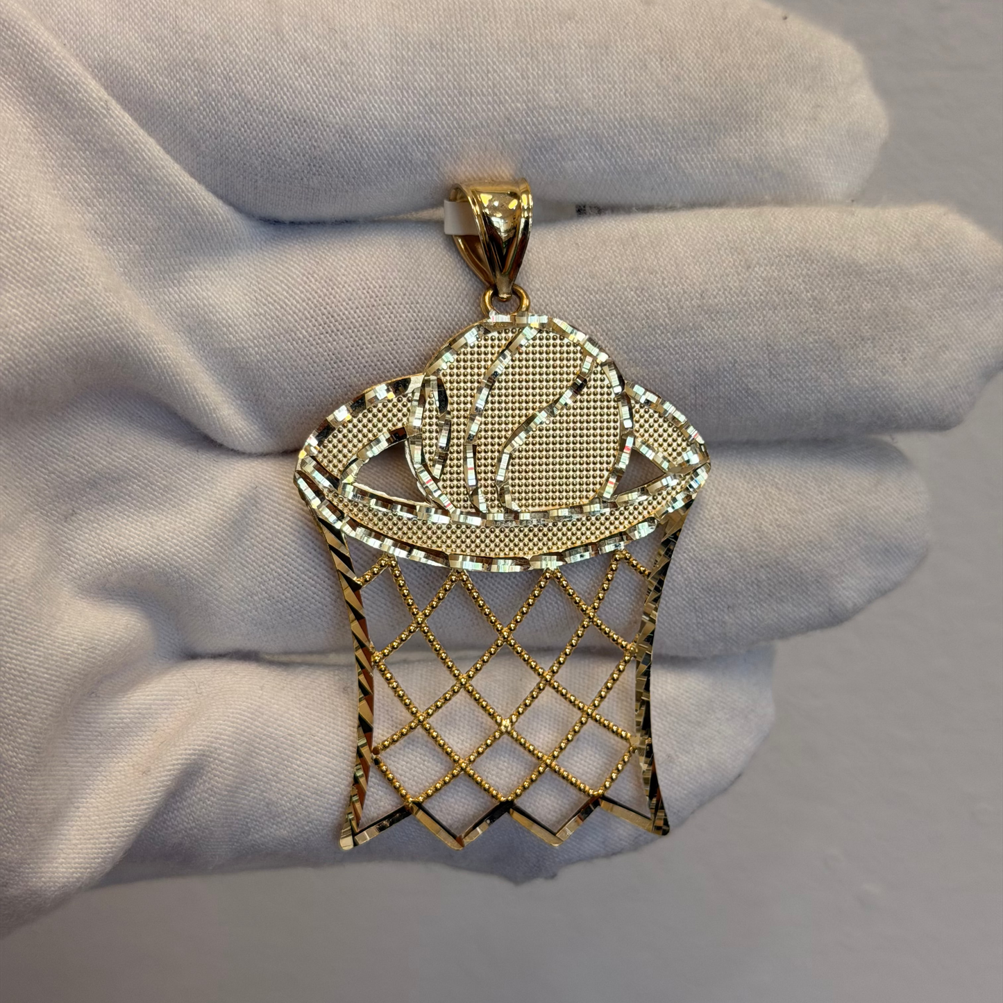 10k Basketball Pendant