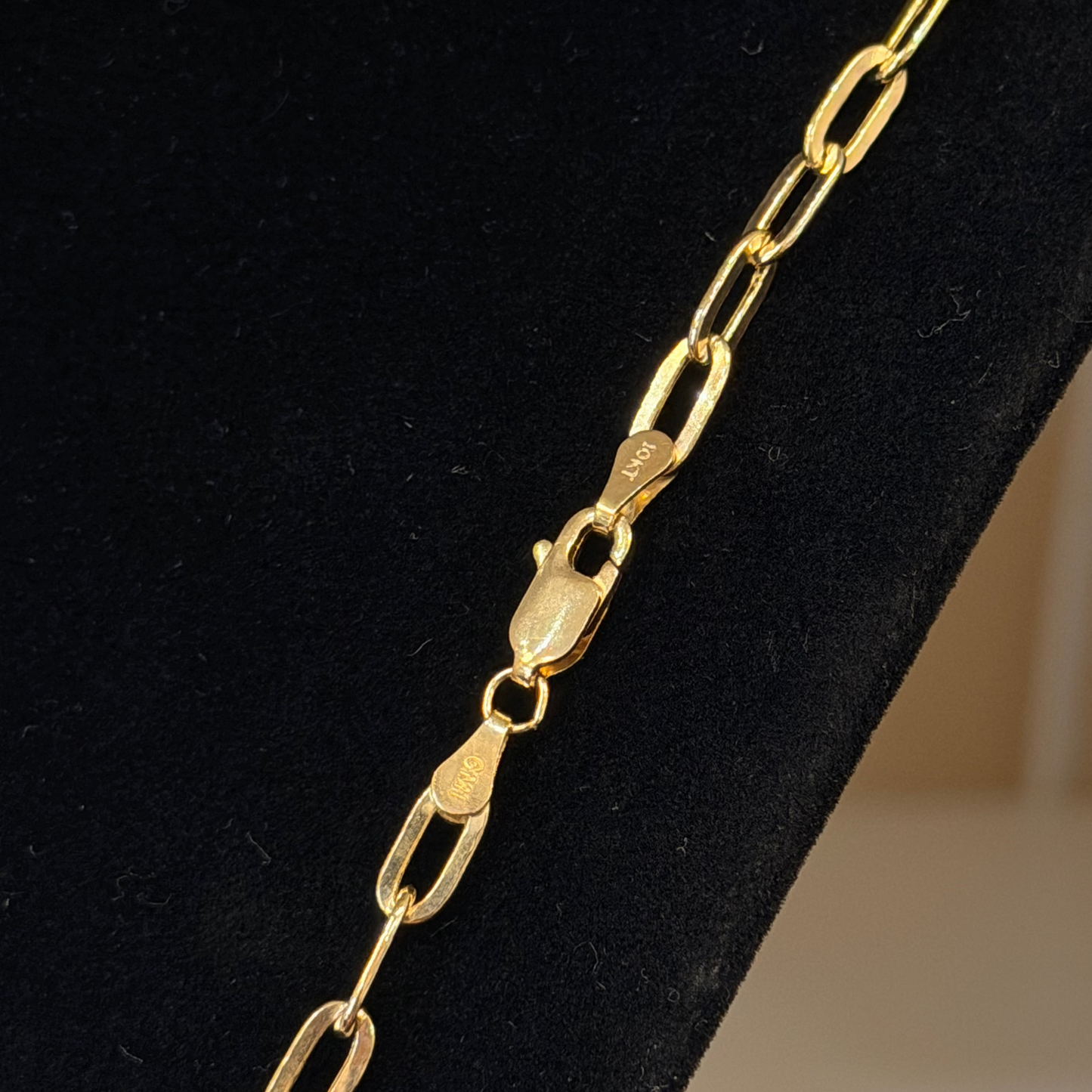10k Paperclip Necklace