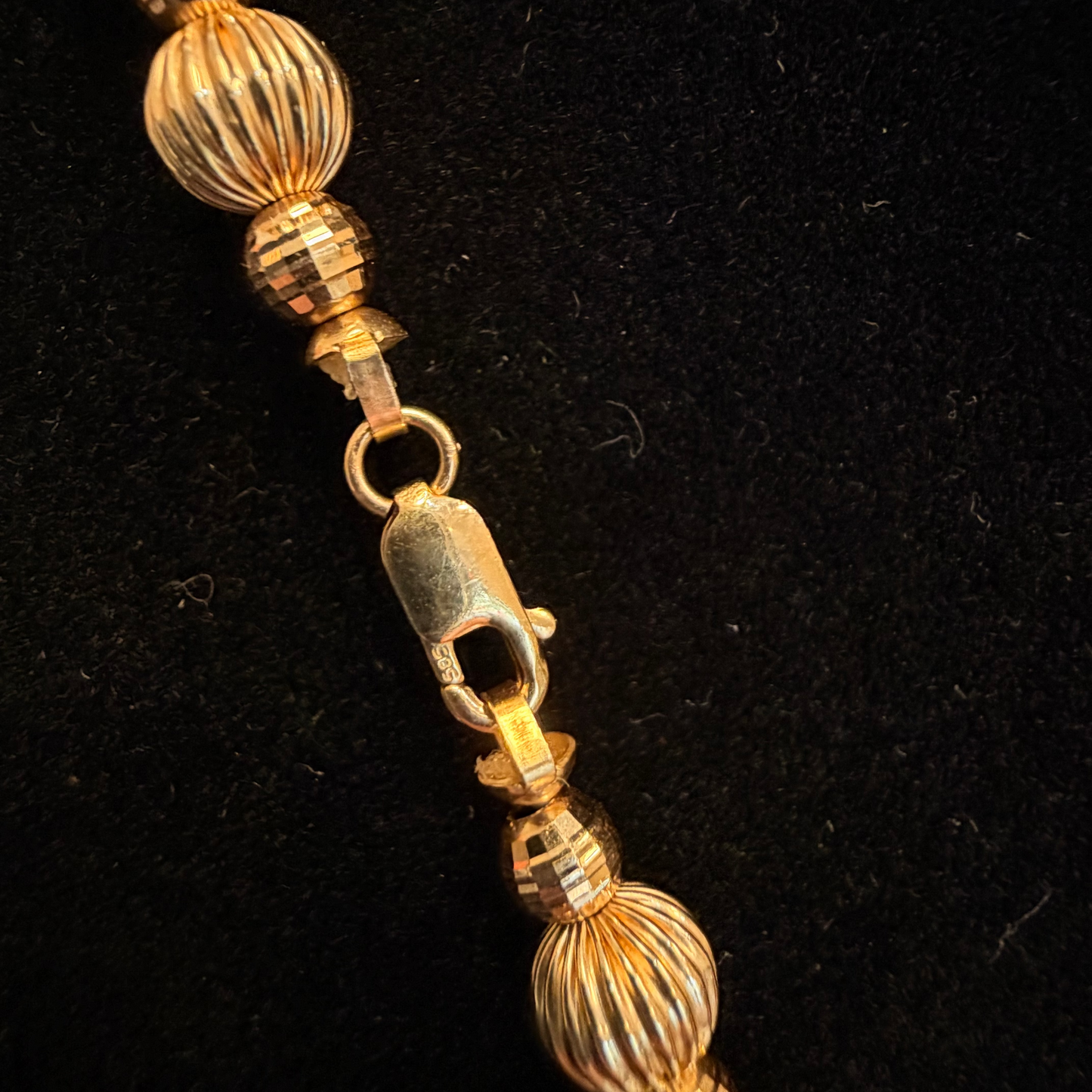 14k Bead & Pearl Necklace