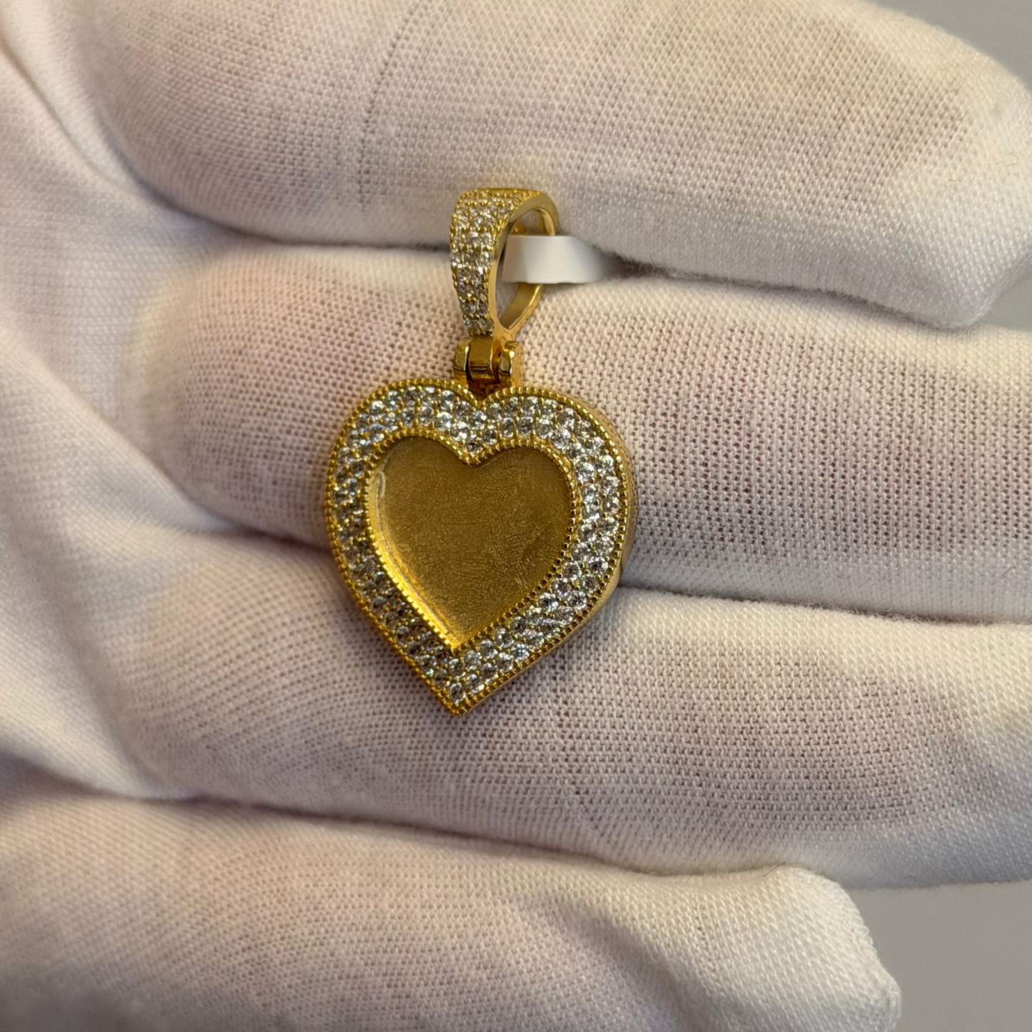 Sterling Silver Heart Picture Pendant