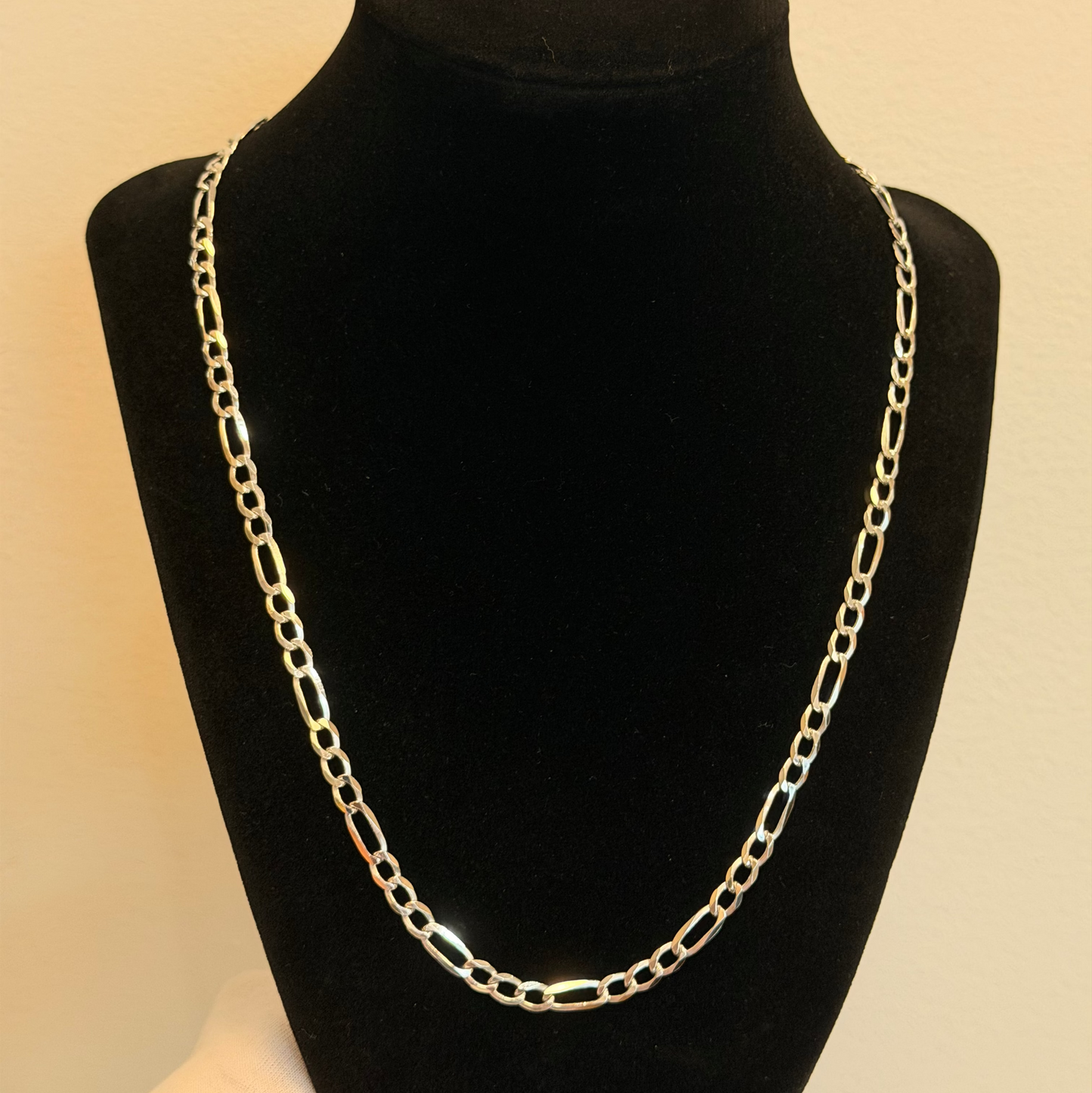 Sterling Silver Figaro Necklace