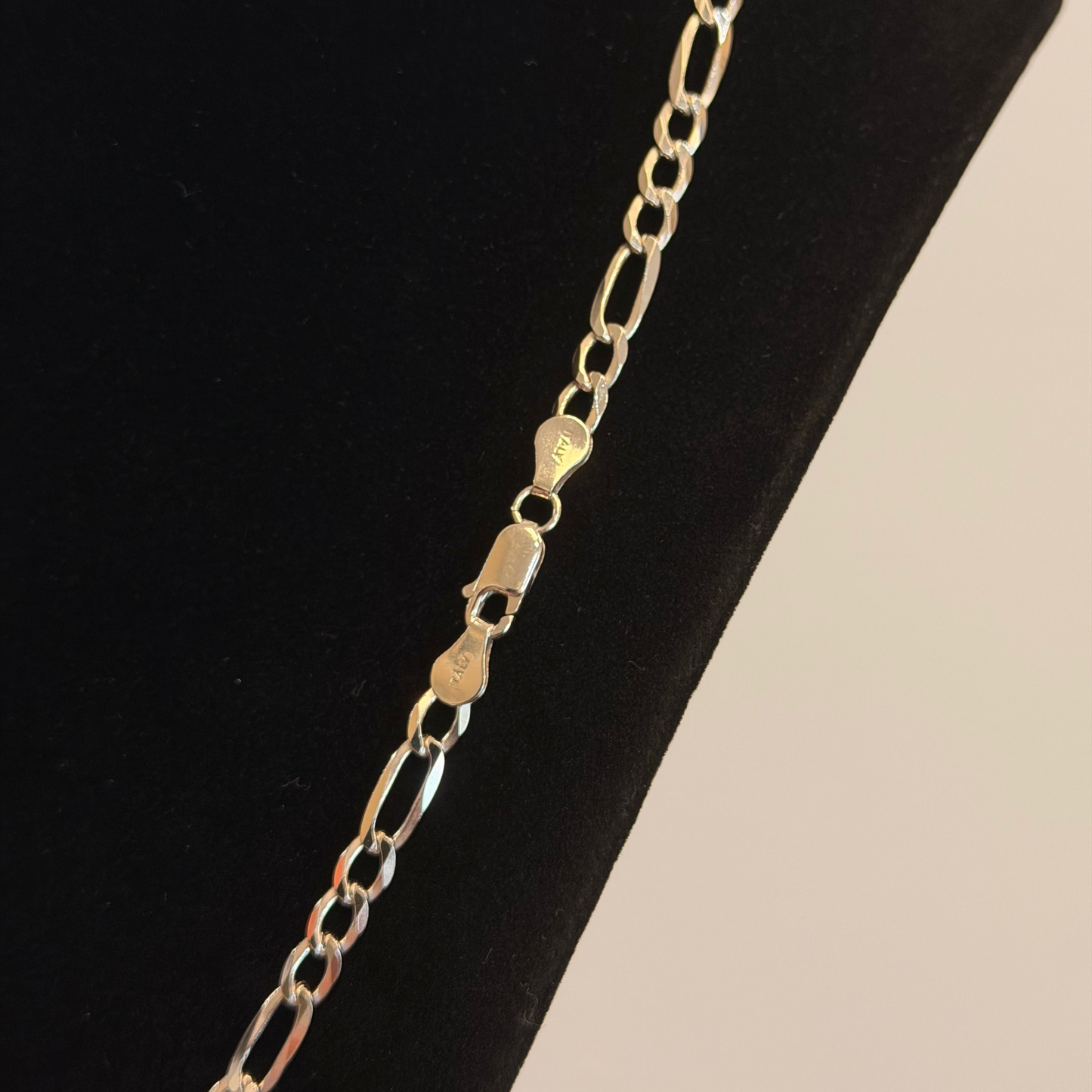 Sterling Silver Figaro Necklace