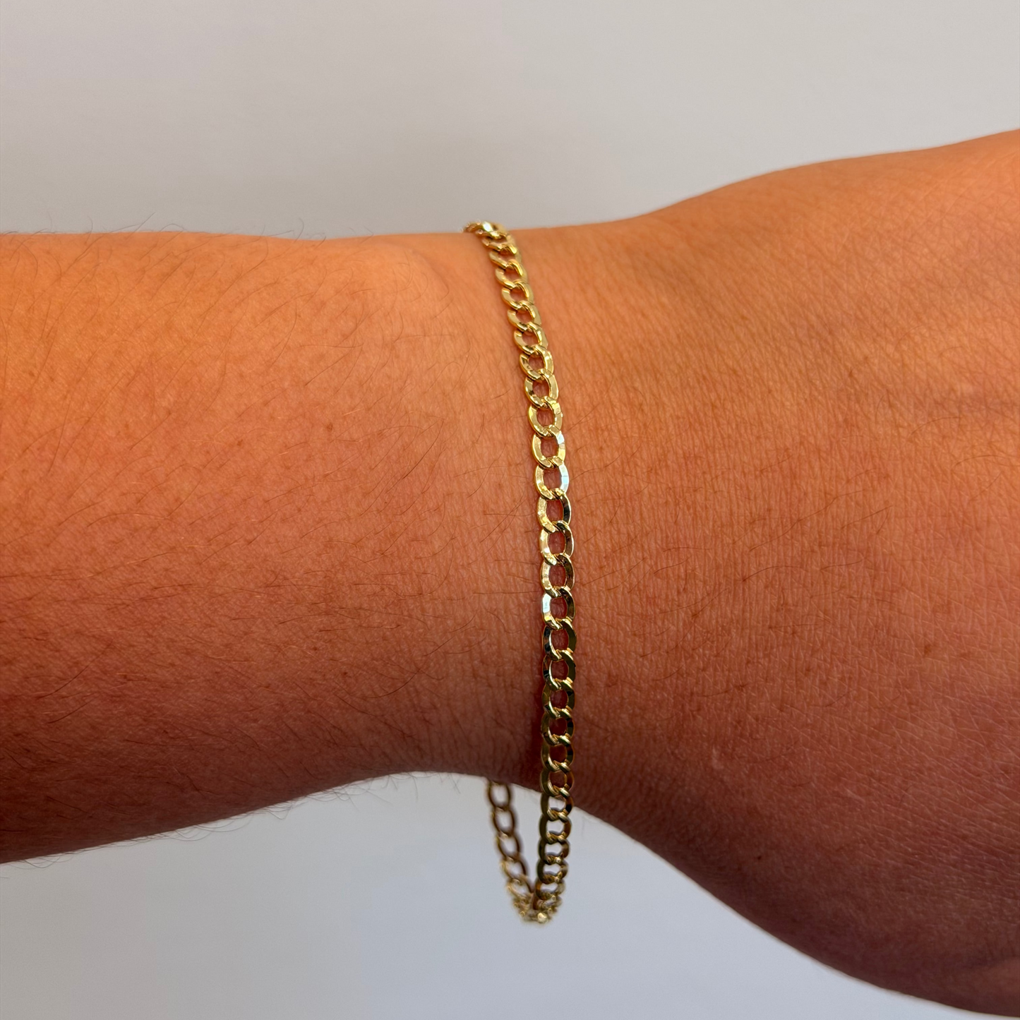 10k Curb Bracelet