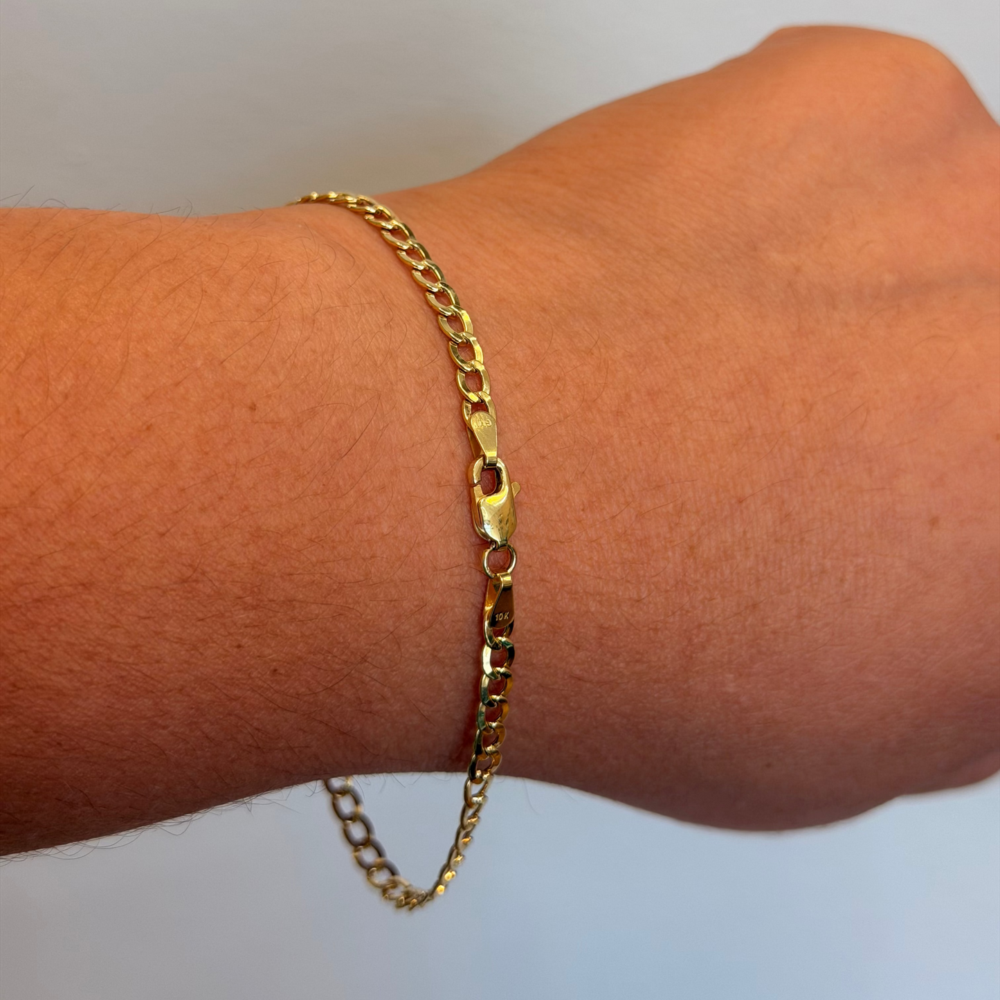 10k Curb Bracelet