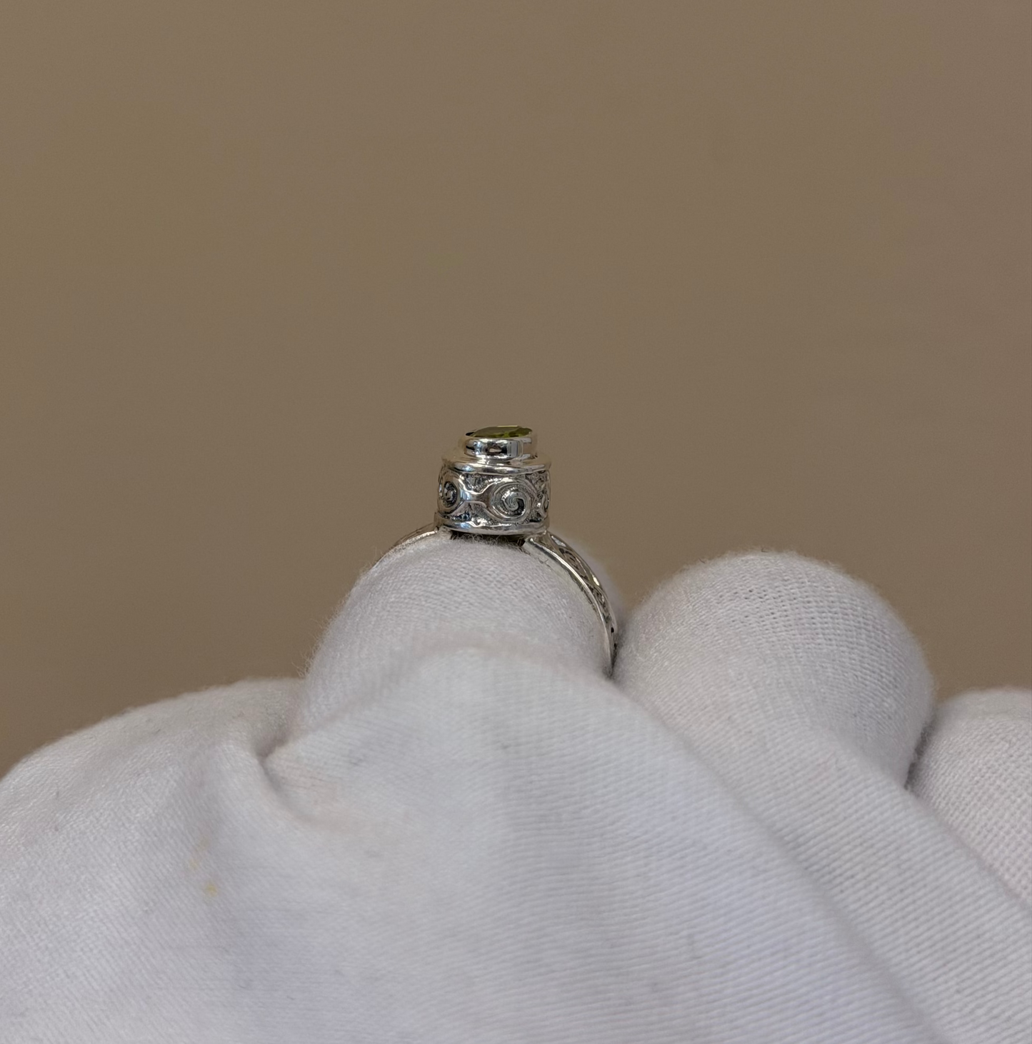 Sterling silver Peridot ring