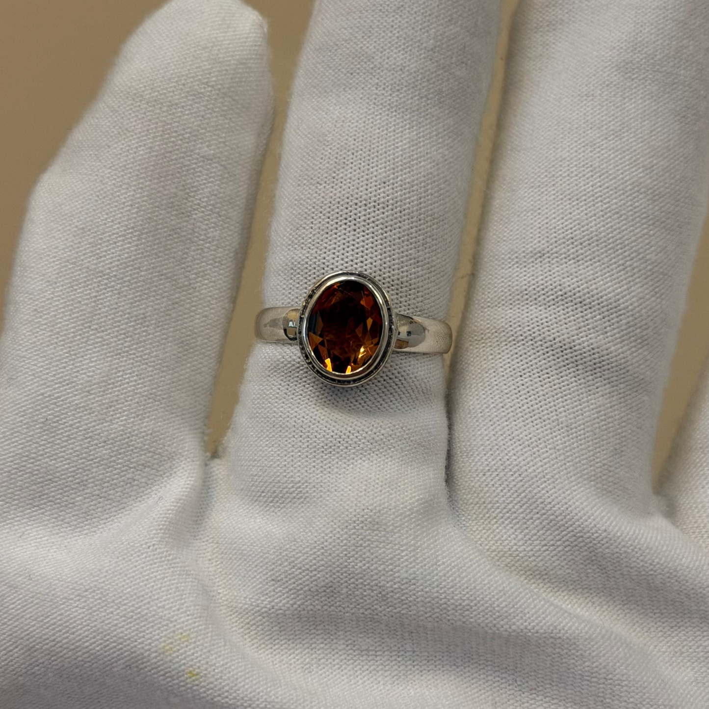 Sterling Silver Citrine Ring