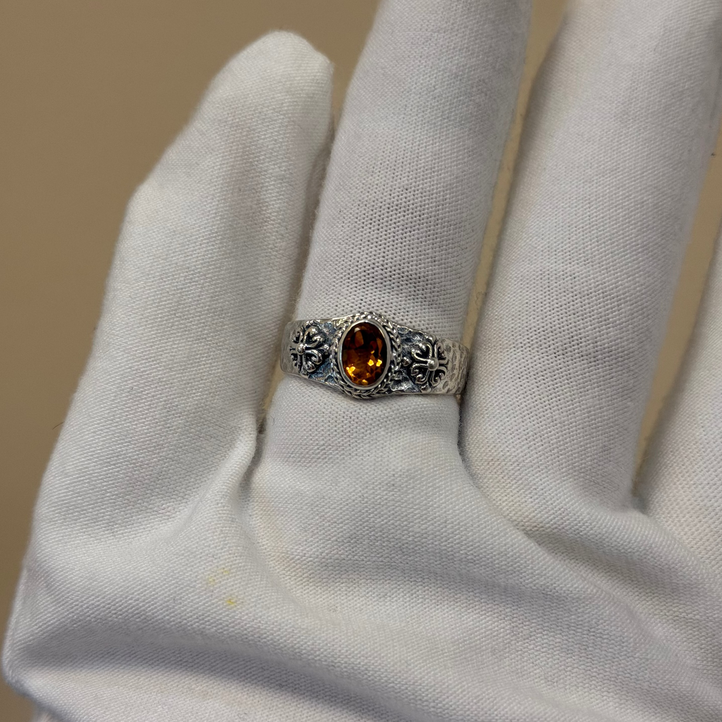 Sterling Silver Citrine Ring