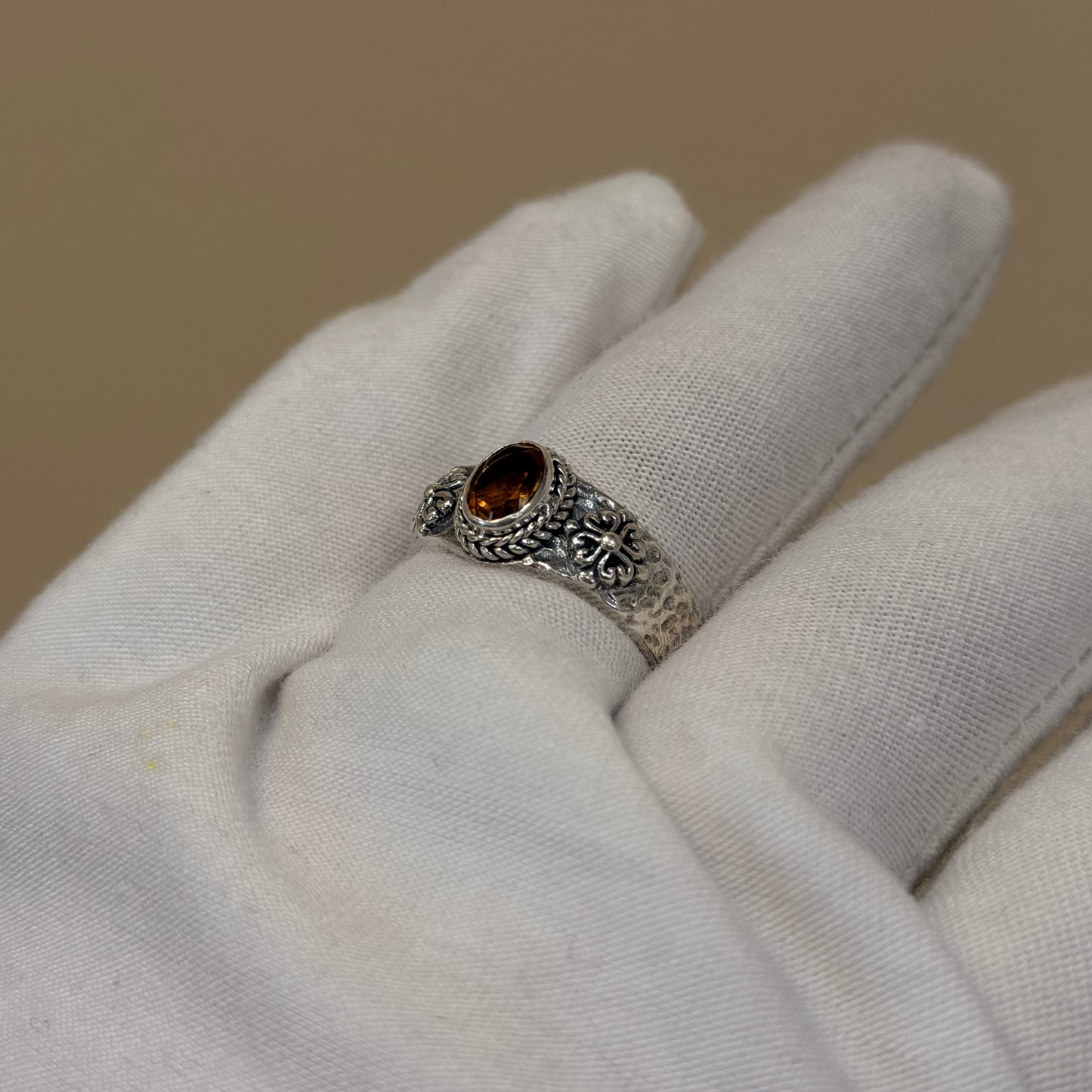Sterling Silver Citrine Ring
