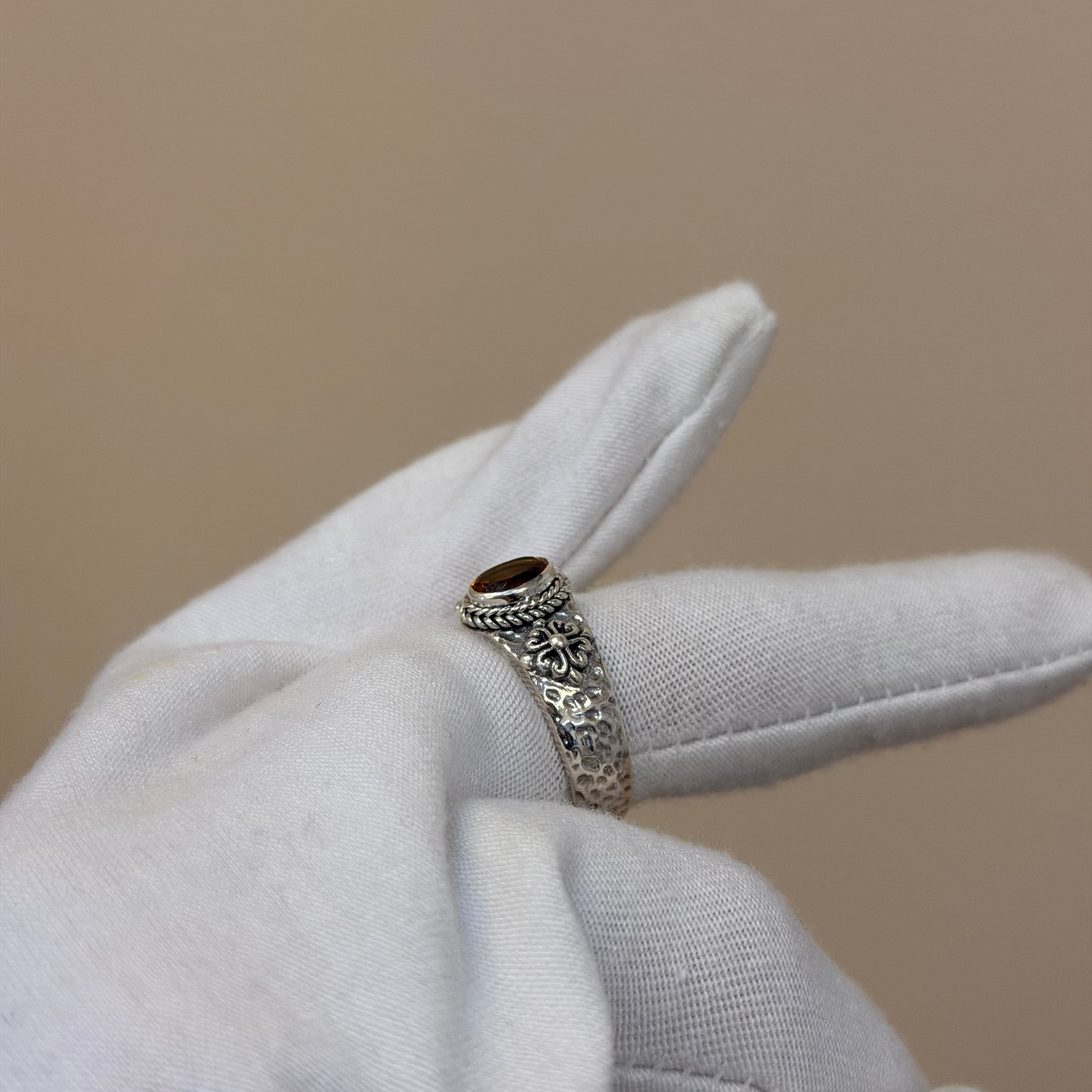 Sterling Silver Citrine Ring
