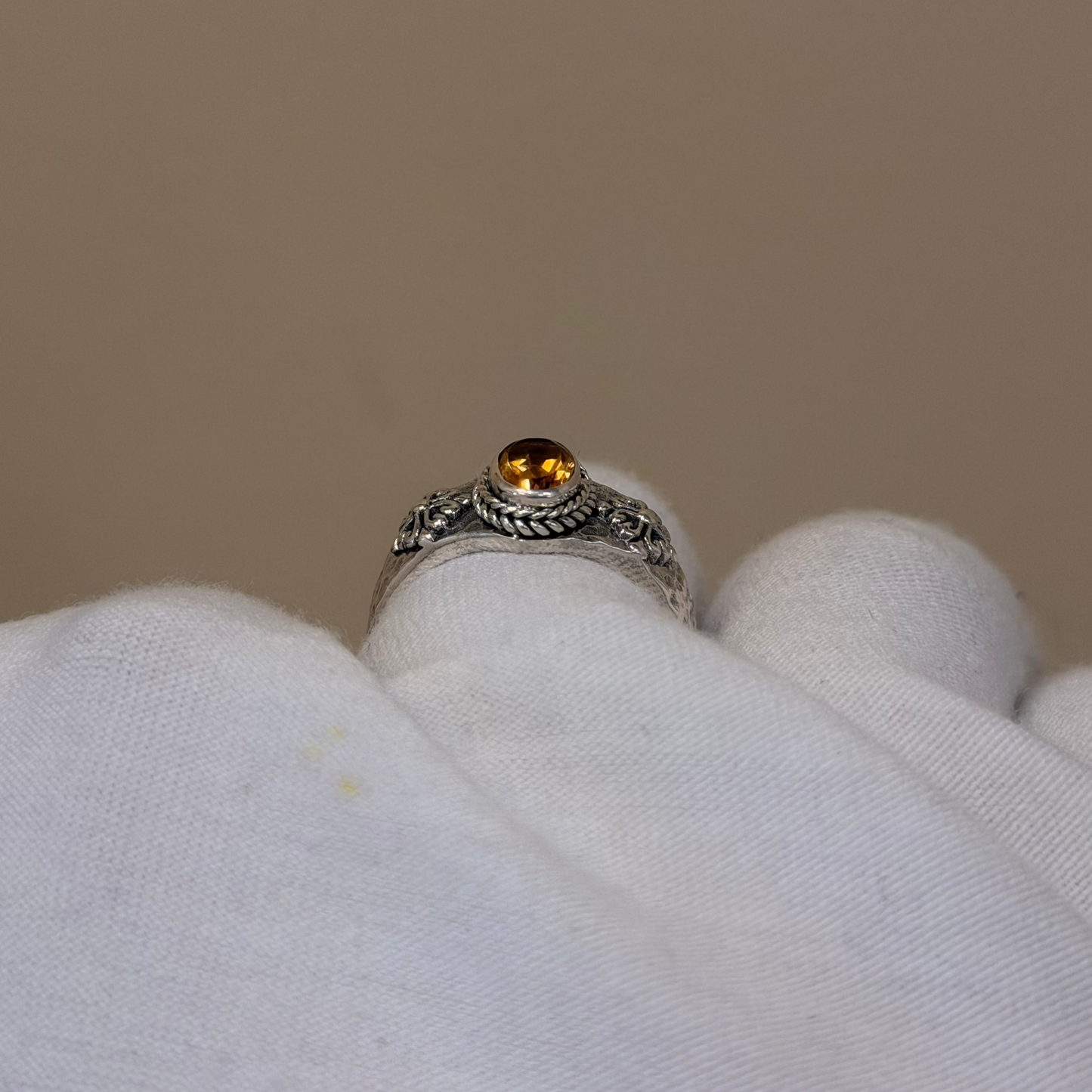 Sterling Silver Citrine Ring
