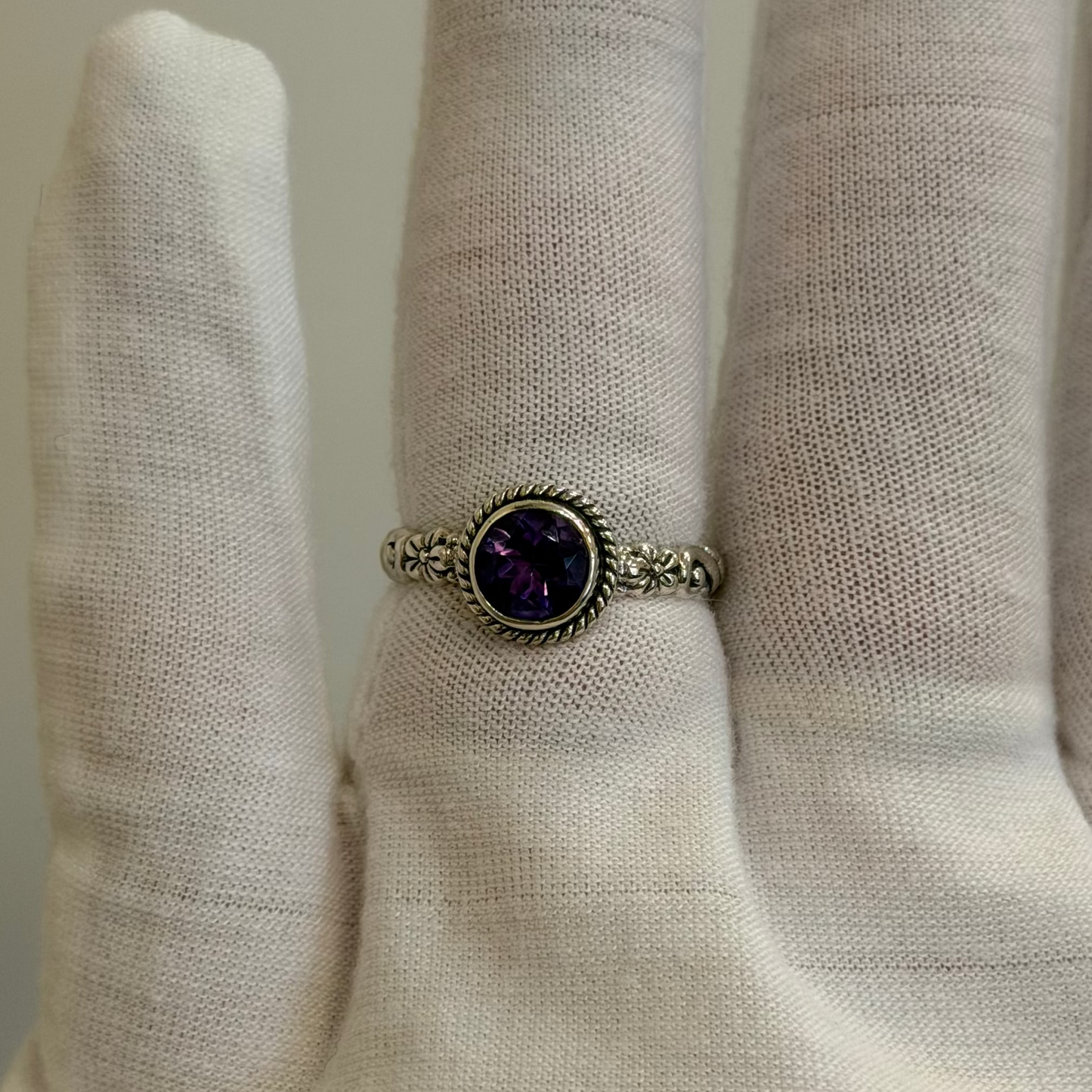 Sterling Silver Amethyst Ring