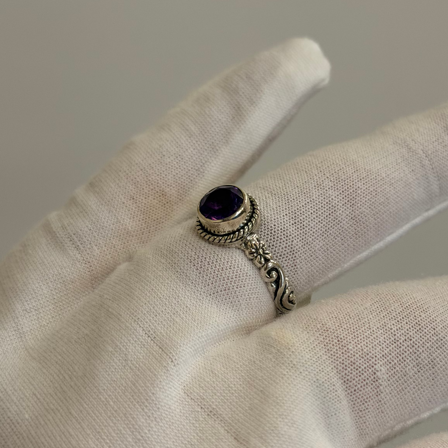 Sterling Silver Amethyst Ring