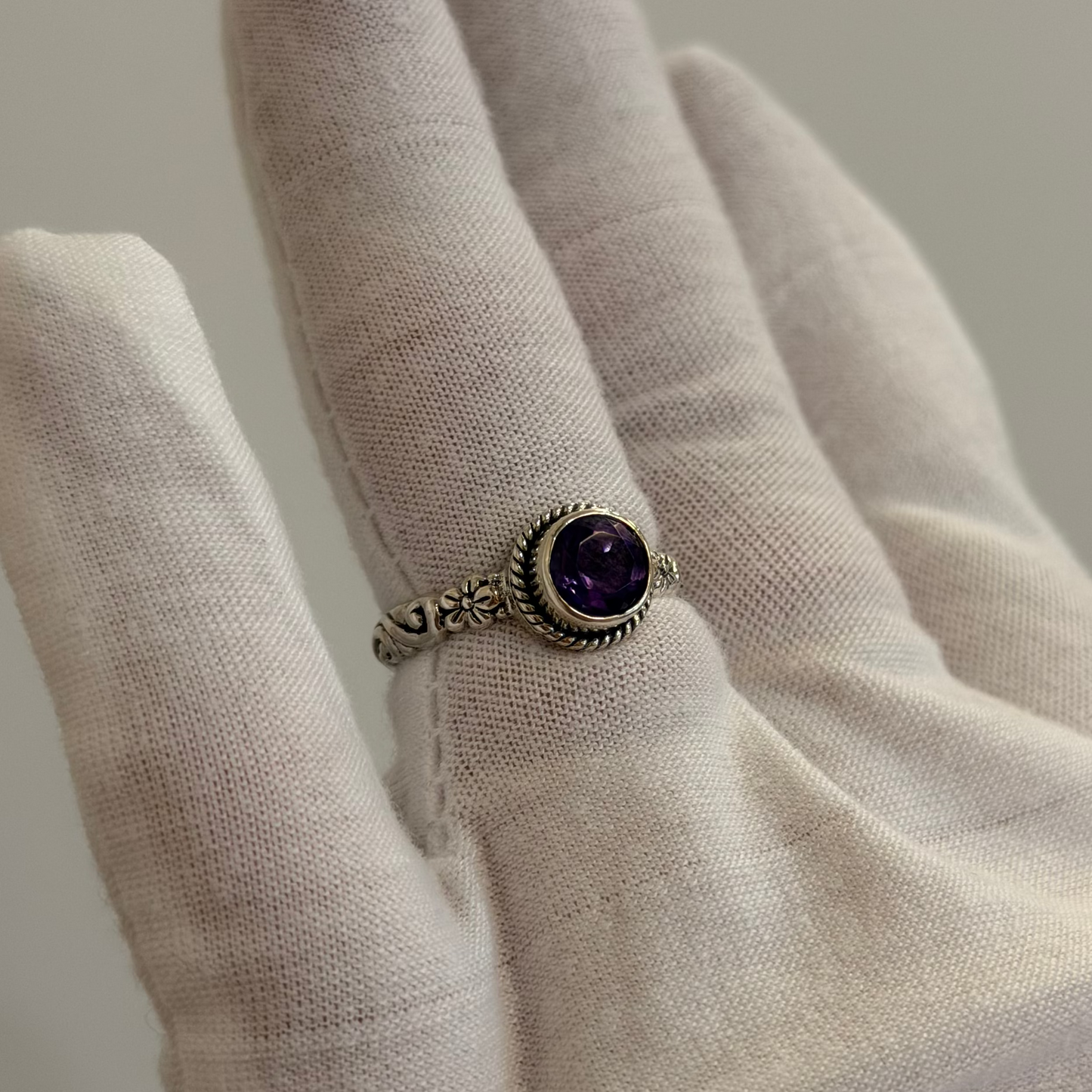 Sterling Silver Amethyst Ring