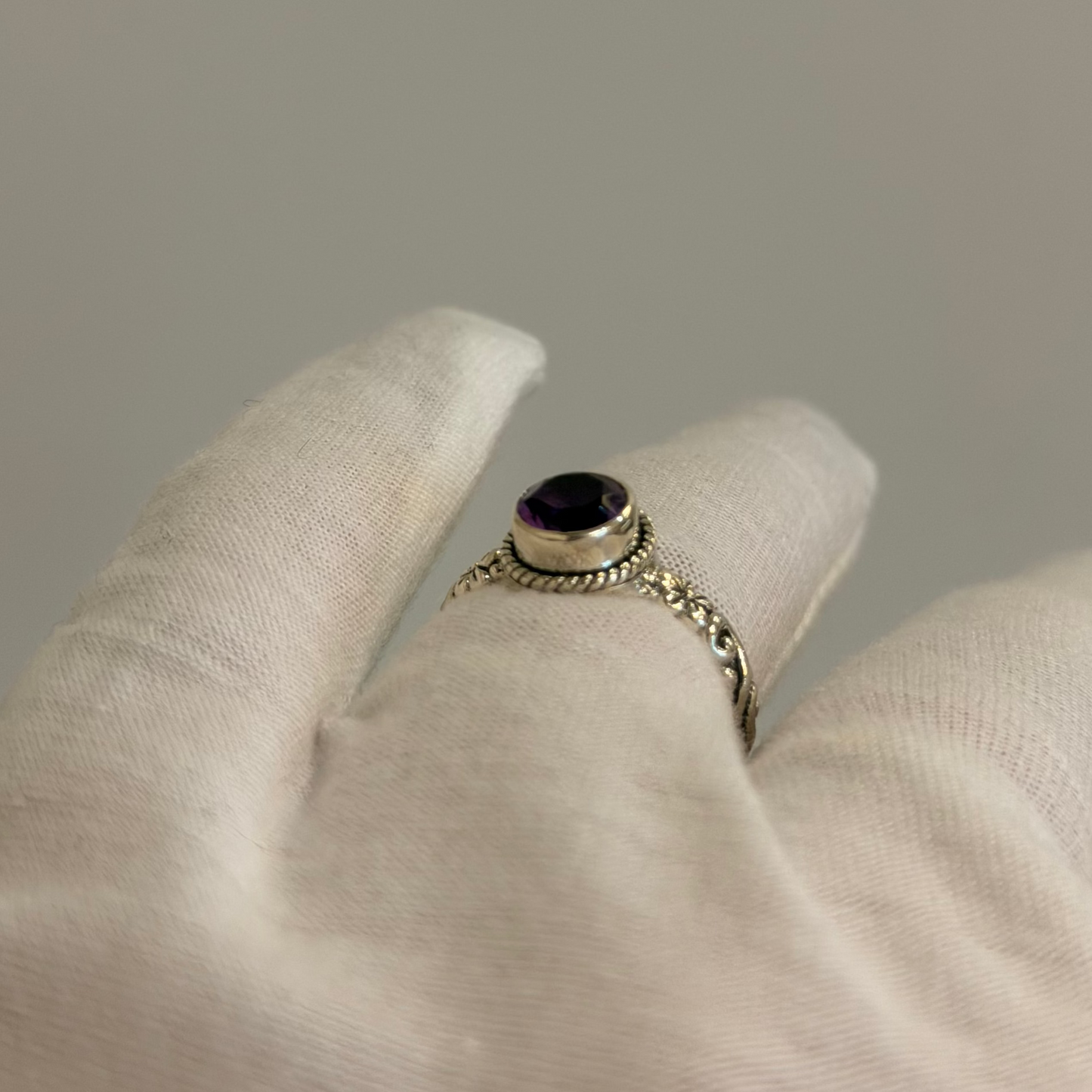Sterling Silver Amethyst Ring