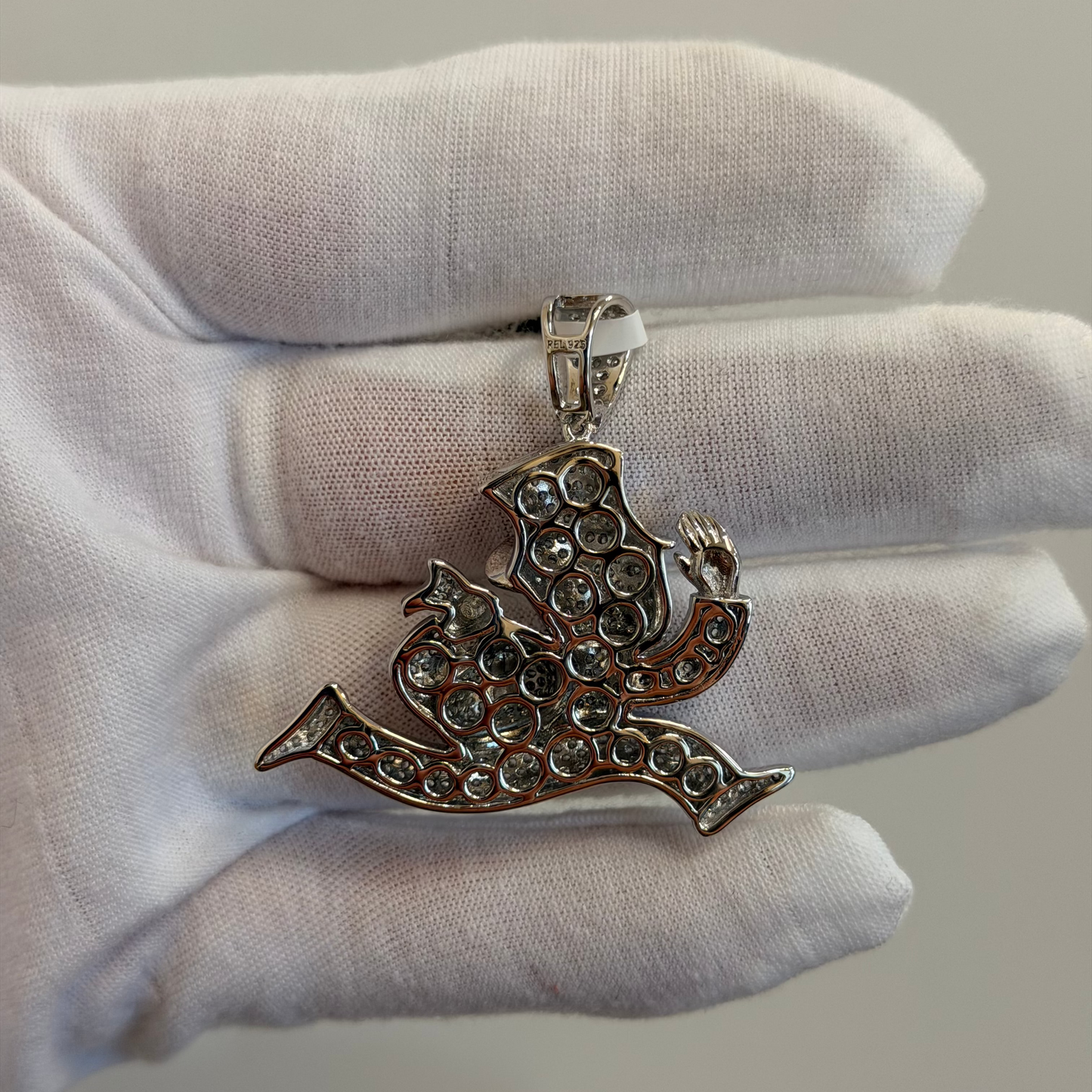 Sterling silver cartoon pendant