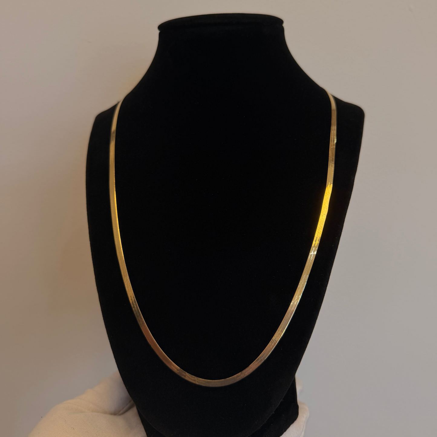 10k Herringbone Necklace