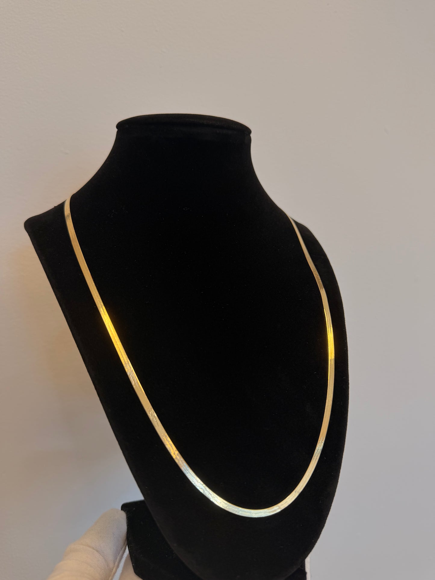 10k Herringbone Necklace