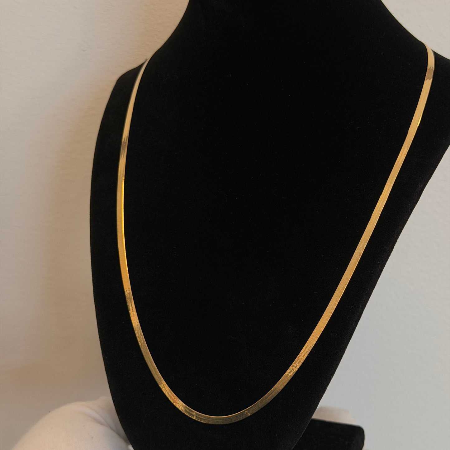 10k Herringbone Necklace